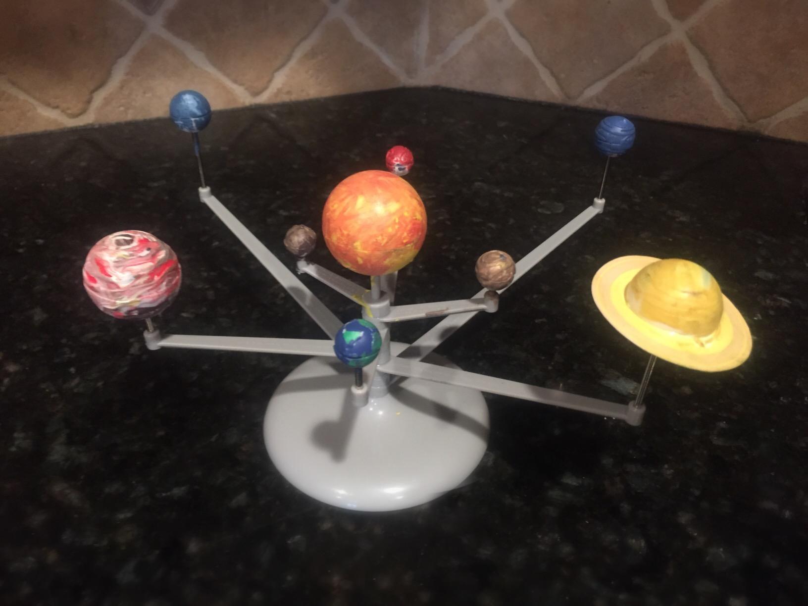 4M Solar System Planetarium - DIY Glow In The Dark Astronomy Planet Model Stem Toys Gift for Kids & Teens, Girls & Boys, Model:3427 - Customer Photo 4