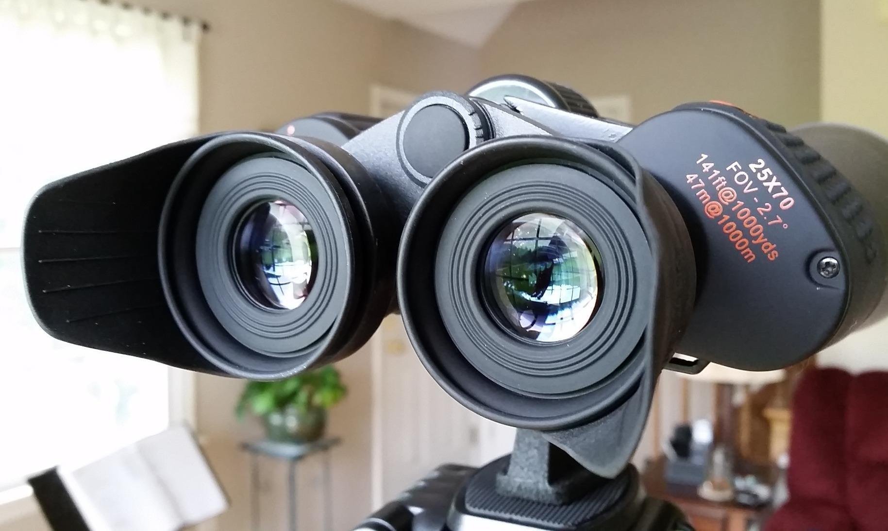 Celestron SkyMaster 25x70 Binoculars – Powerful Binoculars for Detailed Long-Distance Viewing and Binocular Astronomy – Multi-Coated Optics – Tripod Adapter & Carrying Case - Customer Photo 1