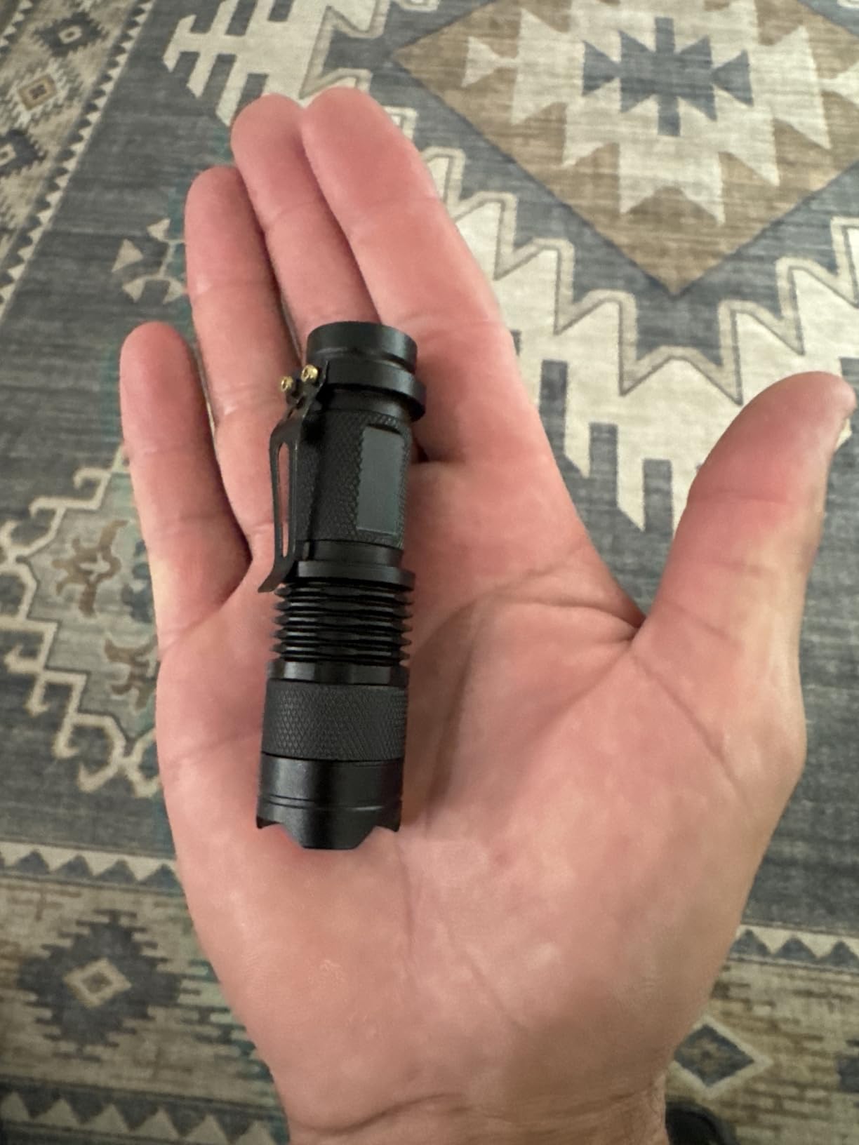 High Power One Mode Red LED Flashlight, Powerful Single Mode Red Flashlight, Red Light Flashlight Red LED Red Light Torch For Astronomy, Aviation, Night Observation-Black - Customer Photo 1