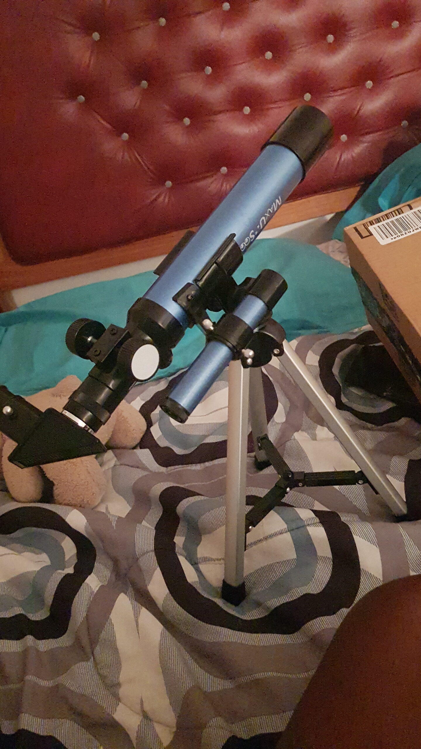 Kids Telescope 400x40mm with Tripod & Finder Scope, Portable Telescope for Kids & Beginners, Travel Telescope with 3 Magnification Eyepieces and Moon Mirror - Customer Photo 4