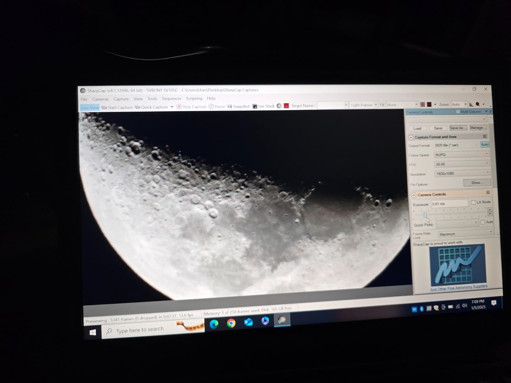 SVBONY SV105 Telescope Camera, 1.25