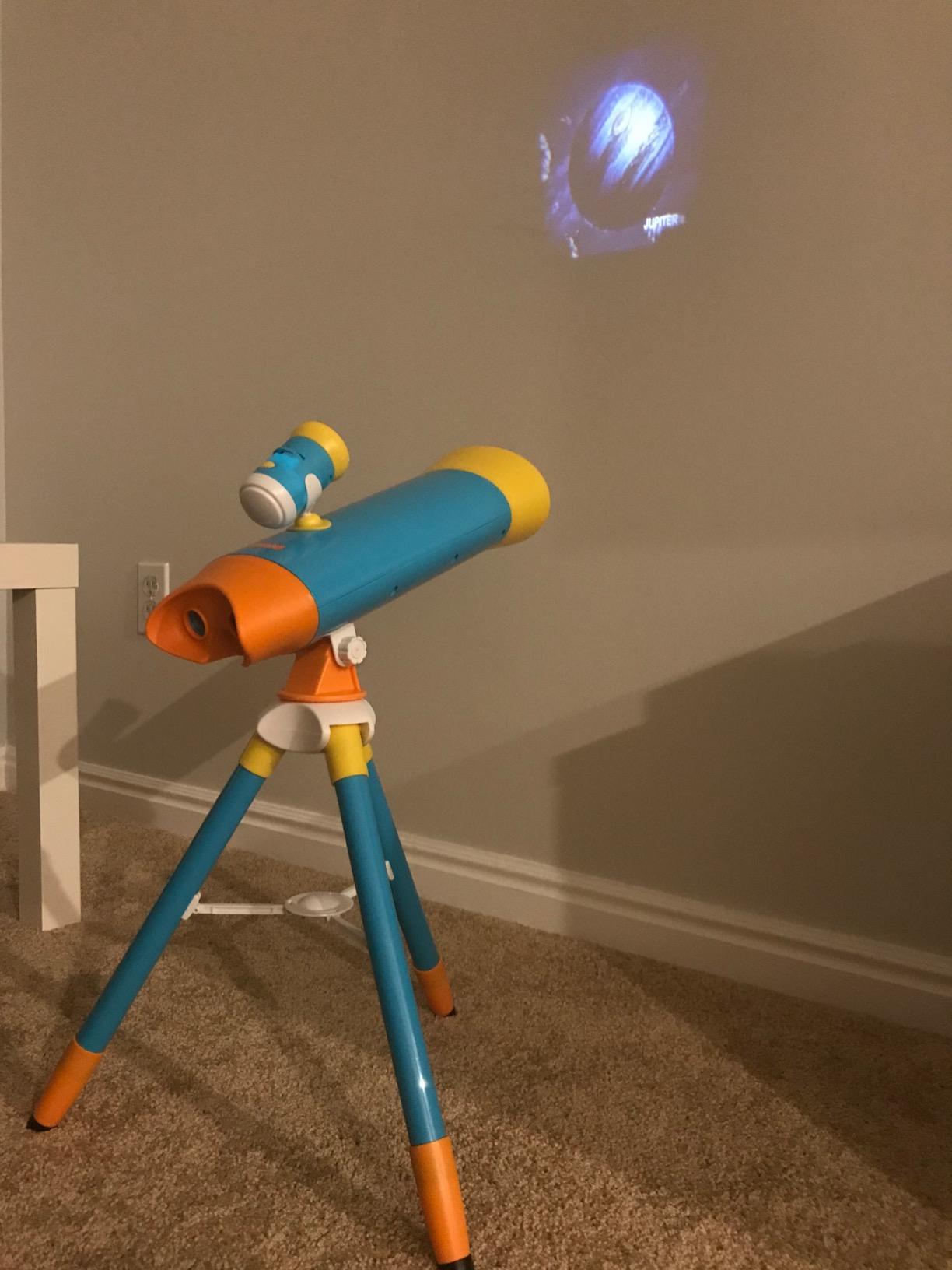 Little Experimenter Projector Telescope for Kids, Children's Telescopes & 24 Space Images, Educational Book Incl, STEM Activity Science Toys, Learning Gifts for Boys & Girls Ages 3 4 5 6-12 Year Old - Customer Photo 1