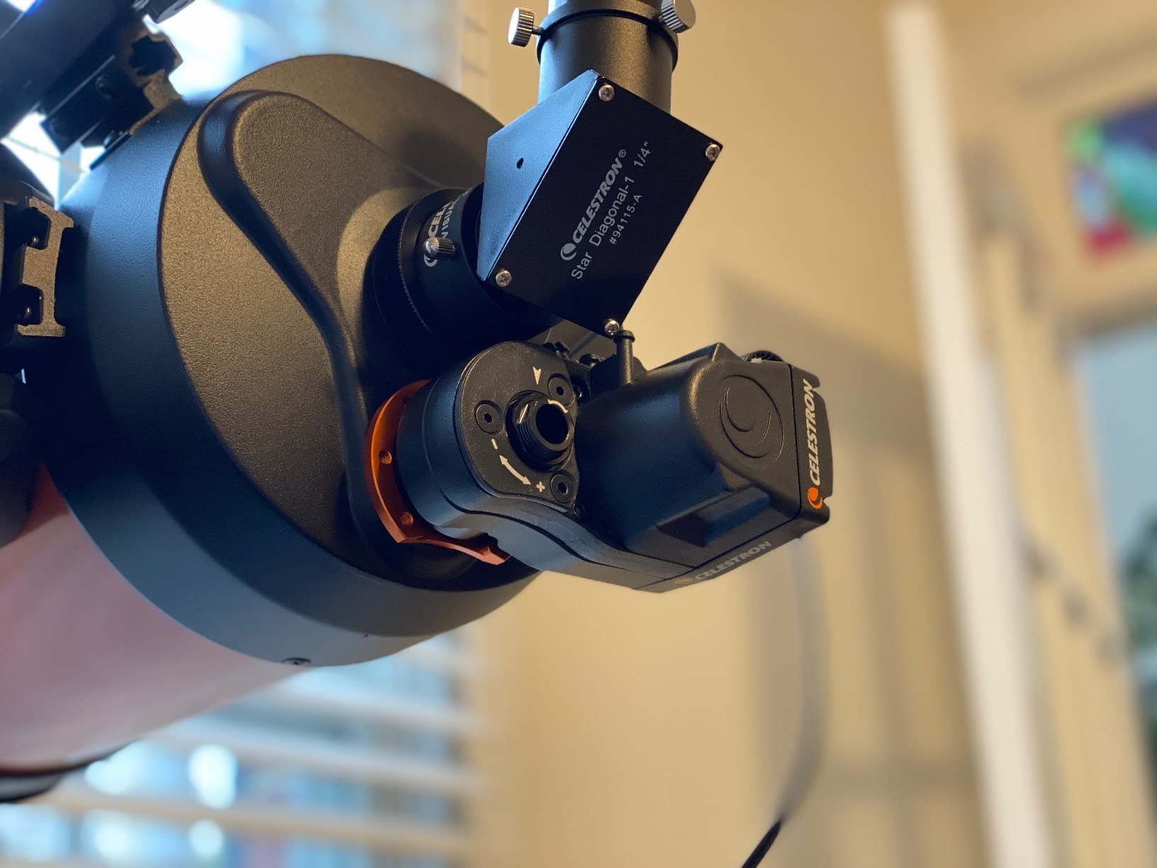 Celestron Focus Motor for Schmidt Cassegrain, EdgeHD and RASA Telescopes - Enables Electronic Focusing, Bringing Celestial Objects into Sharp Focus, Black Customer Review Celestron Focus Motor for Schmidt Cassegrain, EdgeHD and RASA Telescopes - Enables Electronic Focusing, Bringing Celestial Objects into Sharp Focus, Black - Customer Photo 2