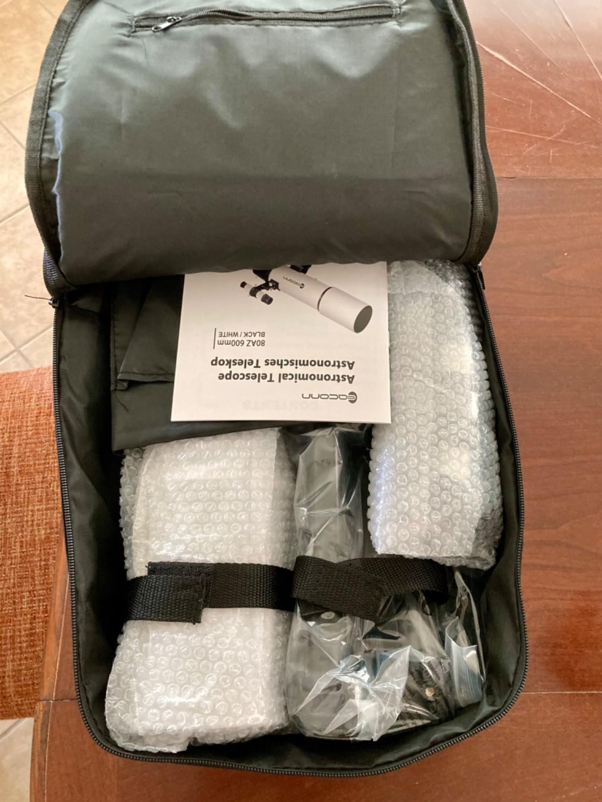 Telescopes for Adults Astronomy, 80mm Aperture 600mm Refractor Telescope for Kids & Beginners, Compact and Portable Travel Telescopio with Backpack - Customer Photo 1