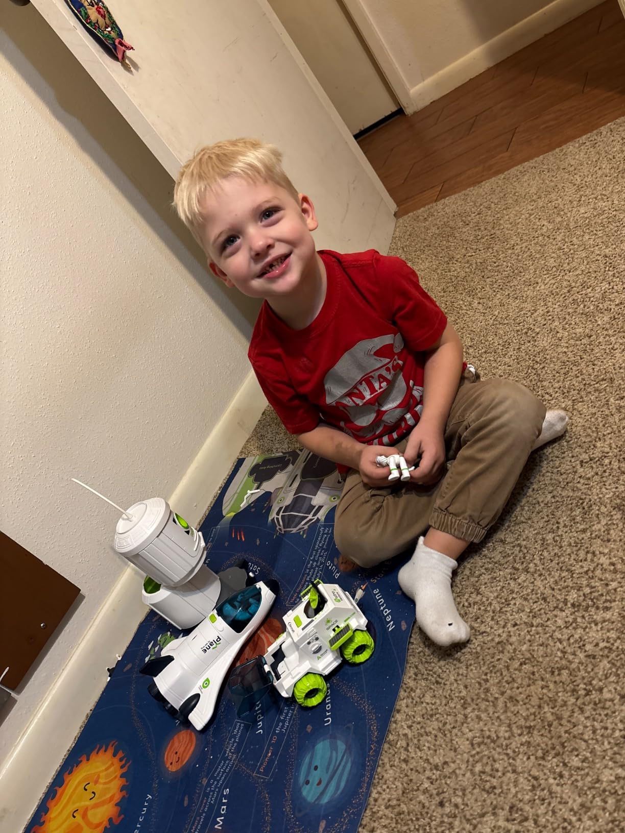 [Upgraded Set] Space Toys for Kids 3 4 5 6 7 8, Space Shuttle with Rocket Ship Toys - 4 Astronauts, Station, & Rover, Spaceship Toy, Rocketship Solar System Playset - Customer Photo 1