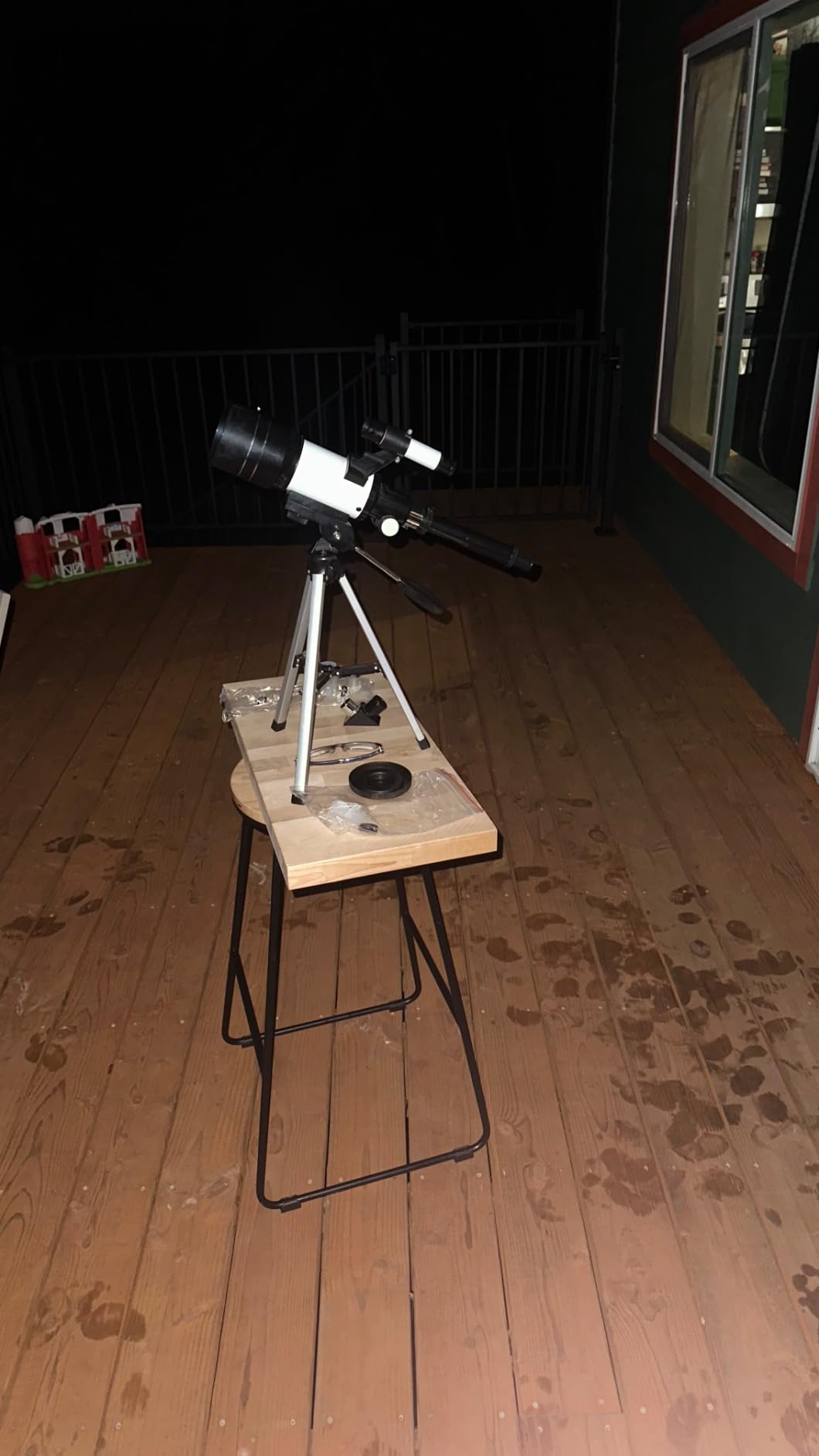 Telescope for Adults & Kids, 70mm Aperture Refractor (15X-150X) Portable Travel Telescope with Phone Adapter & Wireless Remote, Astronomy Beginners Gifts, Black - Customer Photo 4