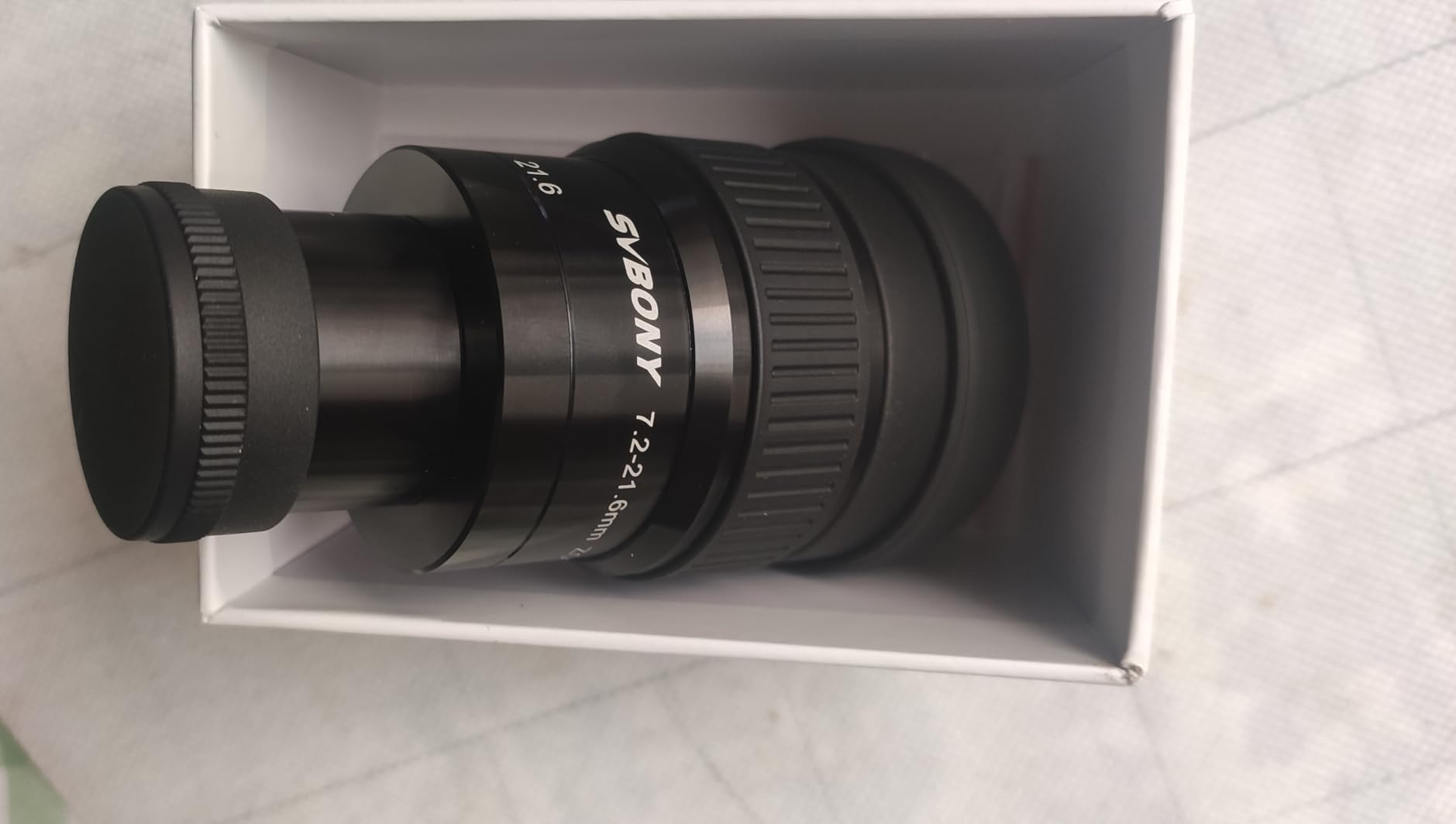 SVBONY SV191 Zoom Eyepiece, Zoom 7.2 to 21.6mm, Parfocal Design, 1.25