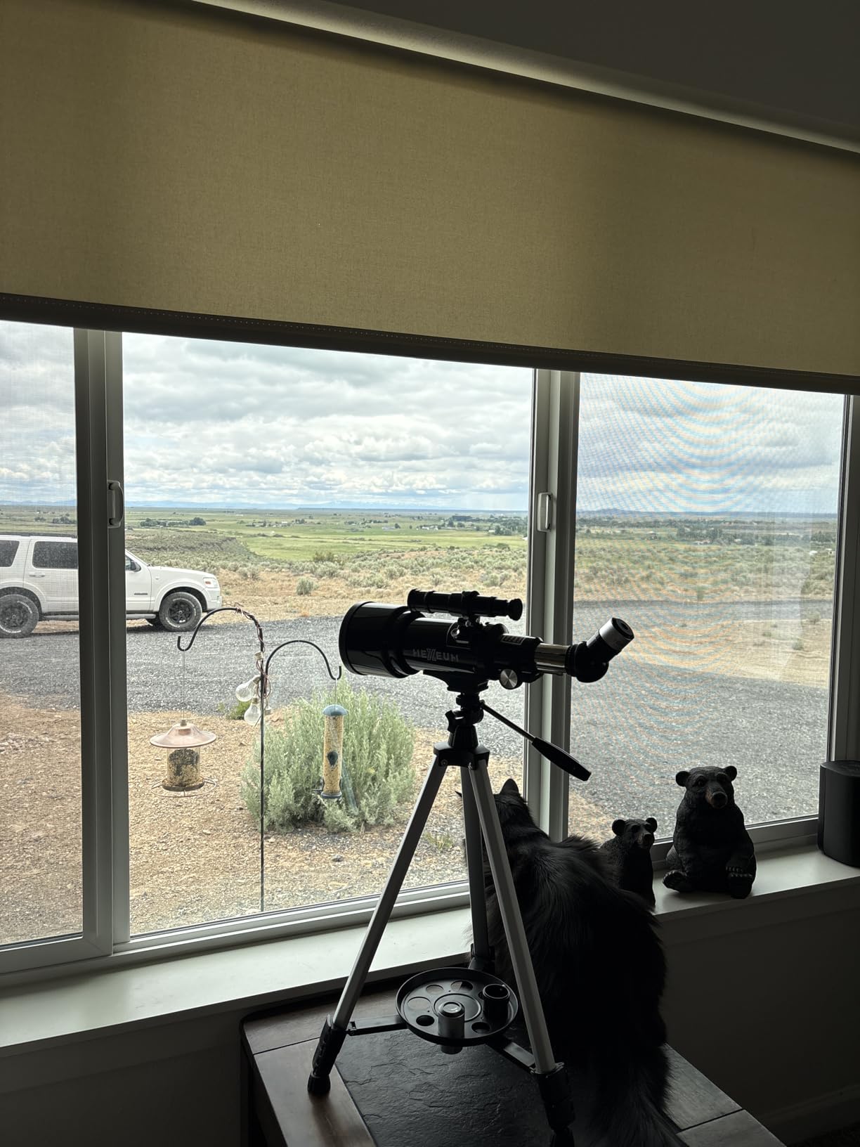 Telescope 70mm Aperture 500mm - for Kids & Adults Astronomical Refracting Telescopes AZ Mount Fully Multi-Coated Optics, with Diagonal Mirror Phone Adapter, Carrying Bag, Wireless Remote Black - Customer Photo 2