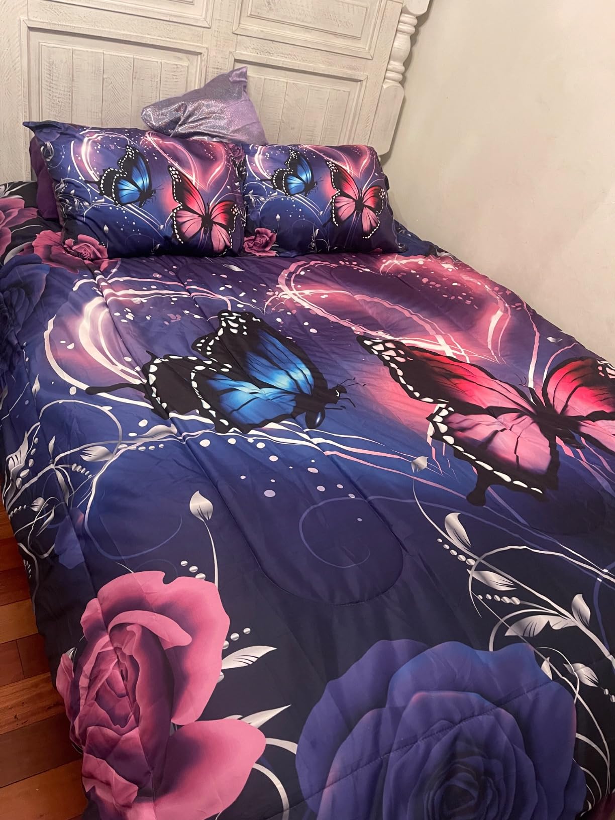 A Nice Night Galaxy 6Pcs Bedding Sets Outer Space Comforter Bed in a Bag 3D Printed Quilt,for Children Boy Girl Teen Kids,Twin 6Pcs - Customer Photo 2