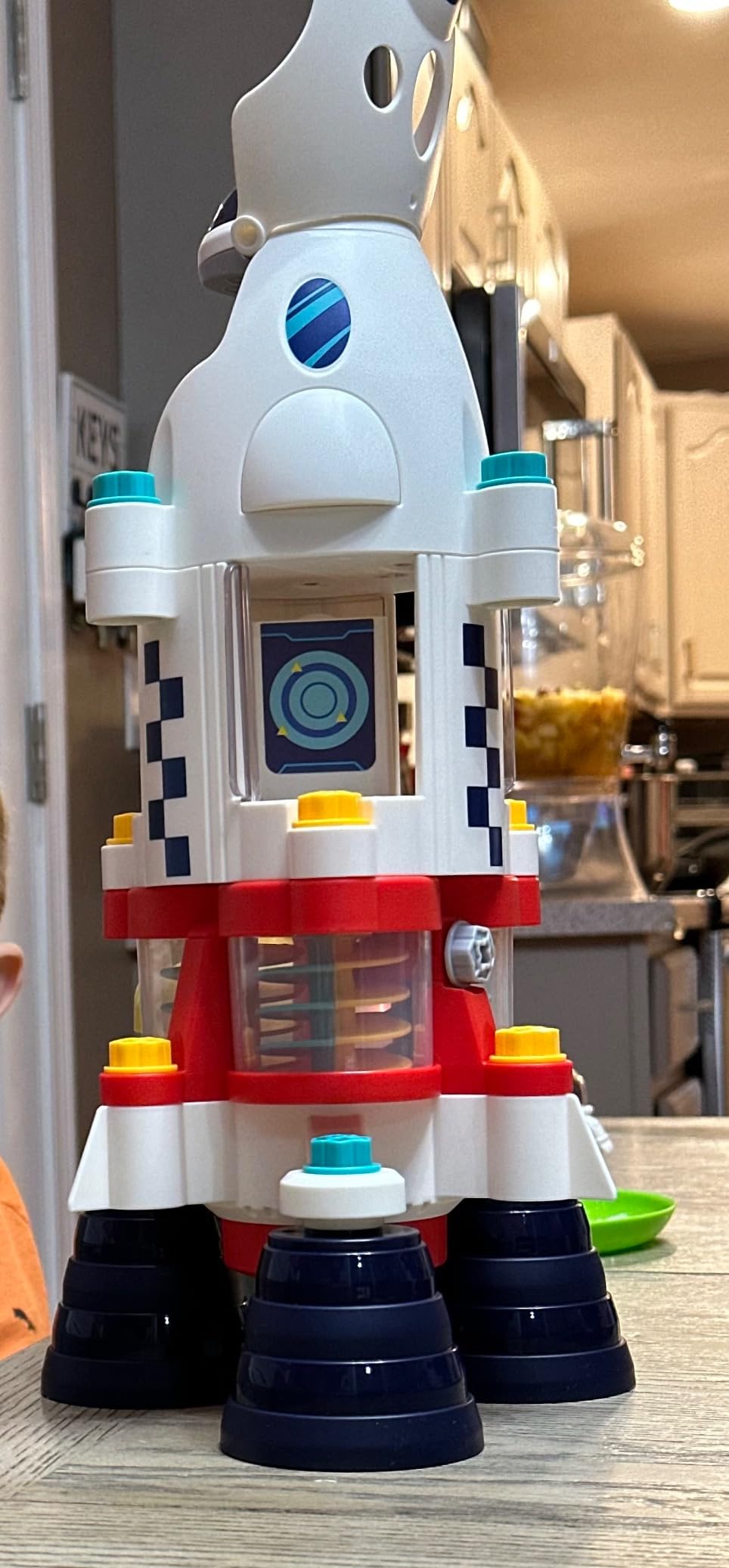 iPlay, iLearn Rocket Outer Space Toys, Kids Spaceship Playset with Space Shuttle, Electric Drill, 2 Astronauts, Educational STEM Take Apart Adventure Gift for 3 4 5 6 7 8 Year Old Boy Girl - Customer Photo 2