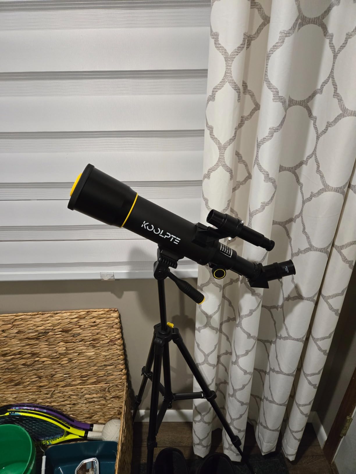 Telescope, 70mm Aperture 400mm AZ Mount Astronomical Refracting Telescopes (20x-200x) for Kids & Adults, Portable Travel with Tripod Phone Adapter, Remote Control, Easy to Use, Black Customer Review Telescope, 70mm Aperture 400mm AZ Mount Astronomical Refracting Telescopes (20x-200x) for Kids & Adults, Portable Travel with Tripod Phone Adapter, Remote Control, Easy to Use, Black - Customer Photo 1