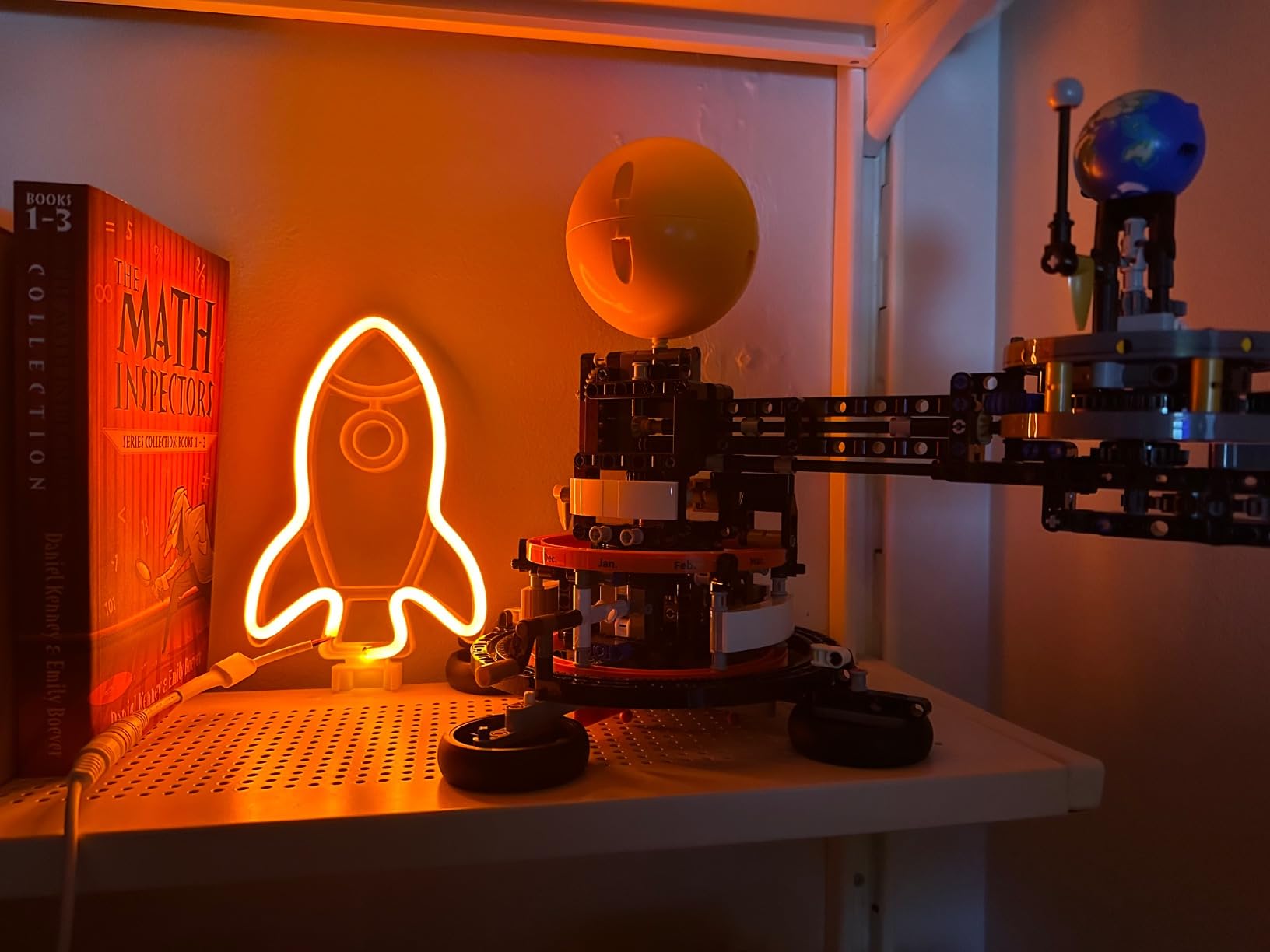 LEGO Technic Planet Earth and Moon in Orbit Building Set, Outer Space Birthday Gift for 10 Year Olds, Solar System Space Toy for Imaginative, Independent Play, Space Room Décor for Boys & Girls, 42179 - Customer Photo 2