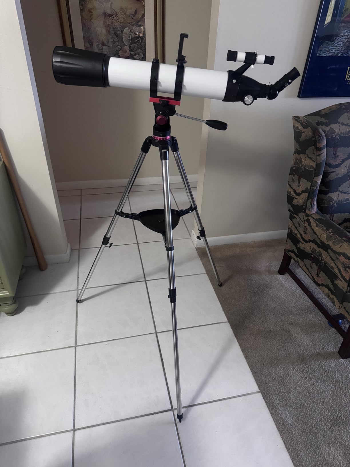 Dianfan Telescope,90mm Aperture 800mm Telescopes for Adults Astronomy,Portable Professional Refractor Telescope for Beginners,with Stainless Tripod & Phone Adapter,Carry Bag Customer Review Dianfan Telescope,90mm Aperture 800mm Telescopes for Adults Astronomy,Portable Professional Refractor Telescope for Beginners,with Stainless Tripod & Phone Adapter,Carry Bag - Customer Photo 3