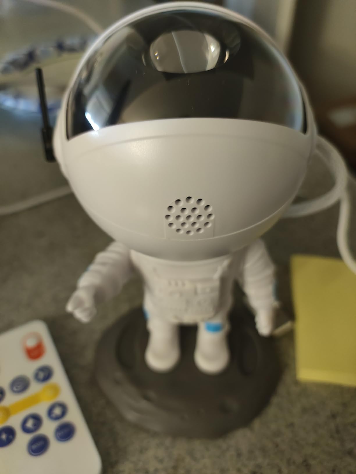 Astronaut Galaxy Projector, Star Projector, Astronaut Light Projector with 8 Colors LED Nebula, Starry Night Light Projector with Remote, Kids Room Decor, Gifts for Kids, Friends, Birthday Game Party - Customer Photo 4