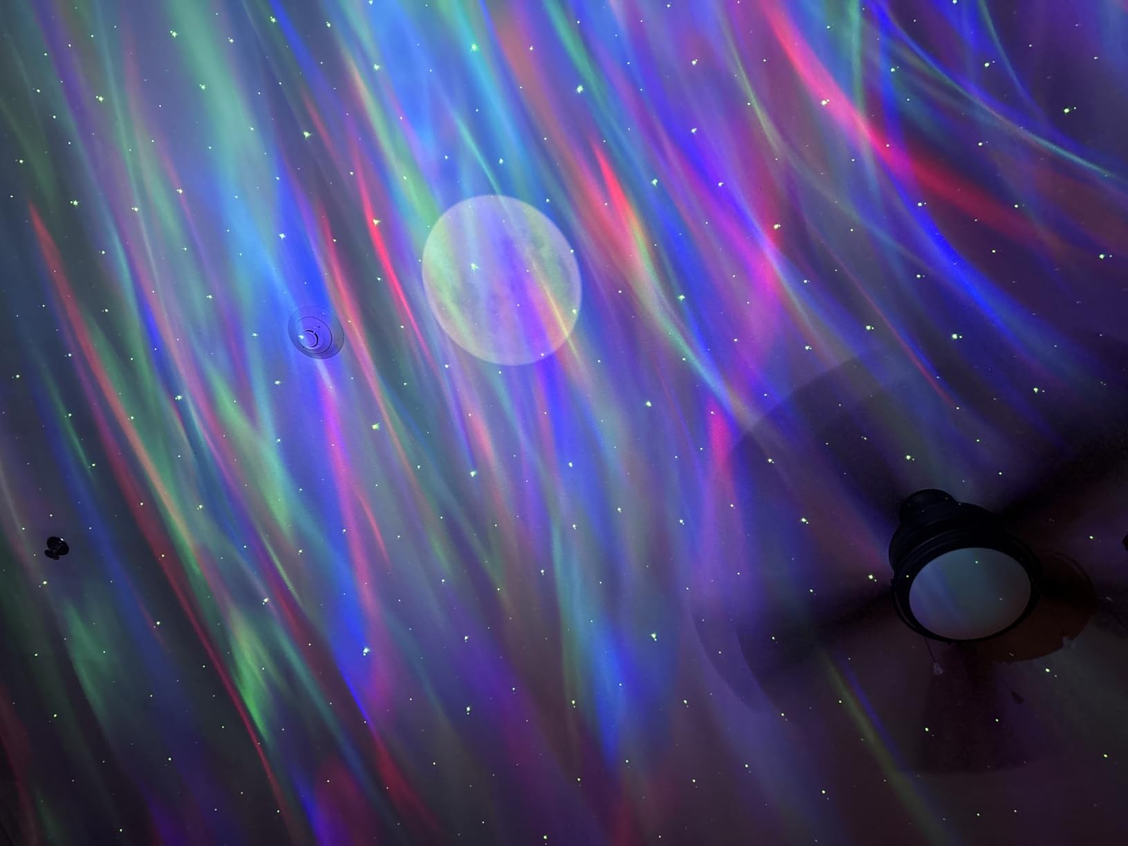 Galaxy Projector for Bedroom, 21Colors Northern Lights,15White Noise&Bluetooth Star Projector Galaxy Lights, Remote Ambient Lighting,Aurora Halloween Decor Christmas,Gifts for Kids,Adults - Customer Photo 2