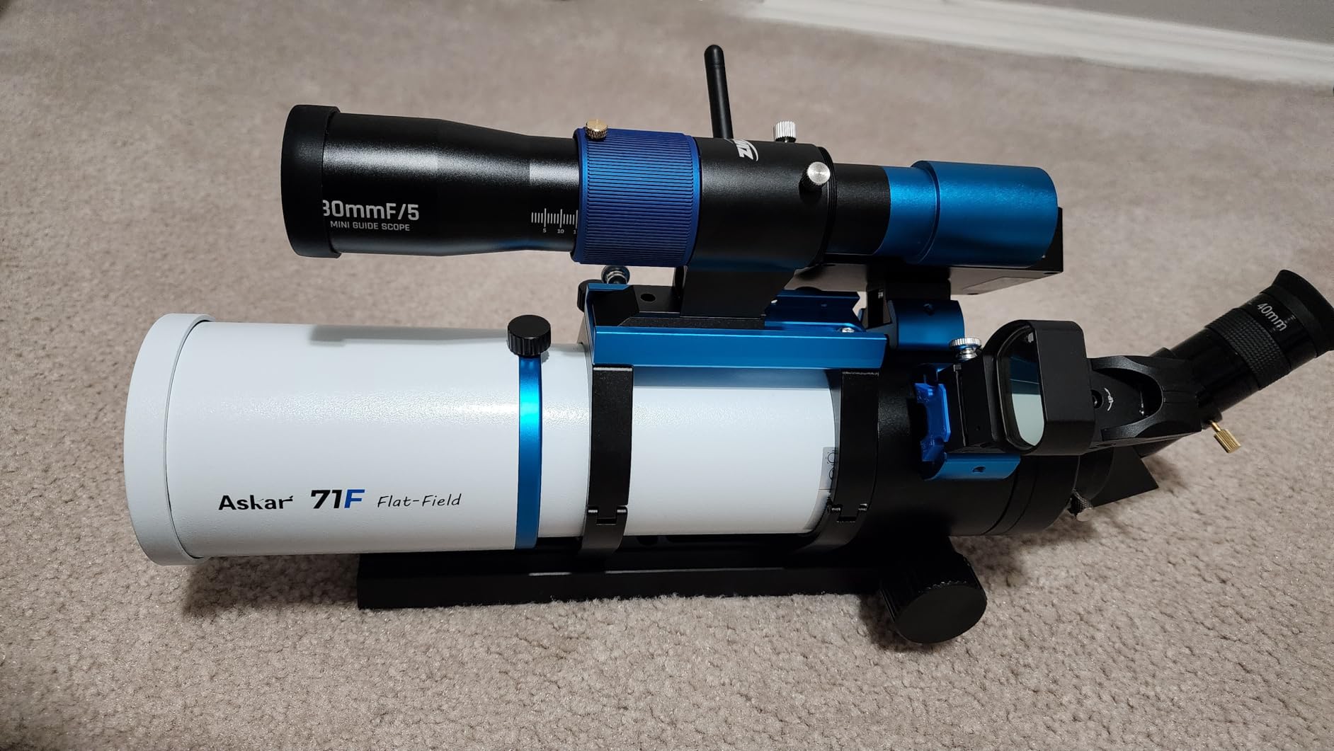 Askar 71F Flat-Field Telescope, 71mm Aperture F6.9 ED Glass Refractor OTA, Quadruplet air-Spaced APO, 230mm Vixen Dovetail Plate for Deep Sky Astrophotography and Visual Astronomy - Customer Photo 5
