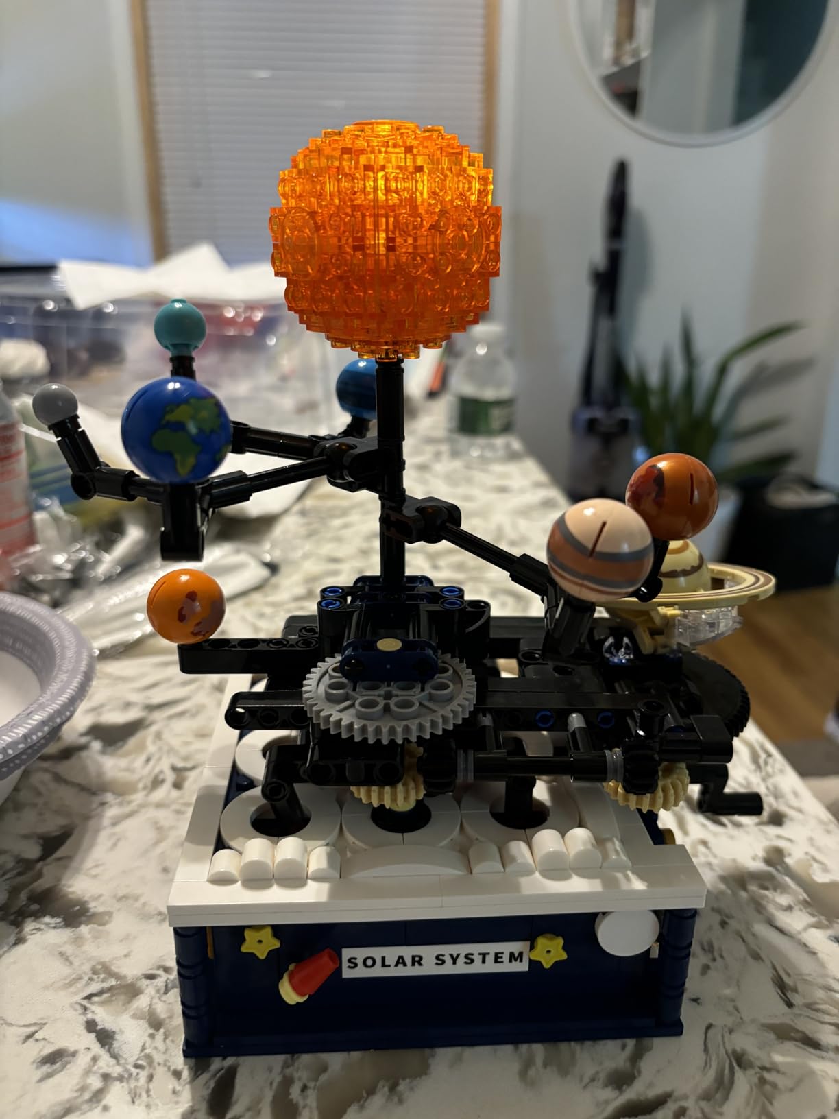 Solar System Building Sets with Light - Rotatable Space Exploration Building Toys with 9 Planets & Rocket Sets Science Astronomy Educational Gifts for Boys Girls Age 6+ Years Old Kids(775 PCS) - Customer Photo 1
