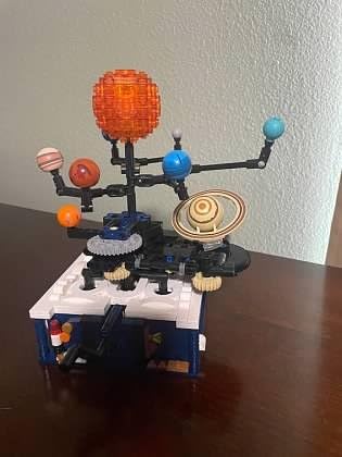 Solar System Building Sets with Light - Rotatable Space Exploration Building Toys with 9 Planets & Rocket Sets Science Astronomy Educational Gifts for Boys Girls Age 6+ Years Old Kids(775 PCS) - Customer Photo 2