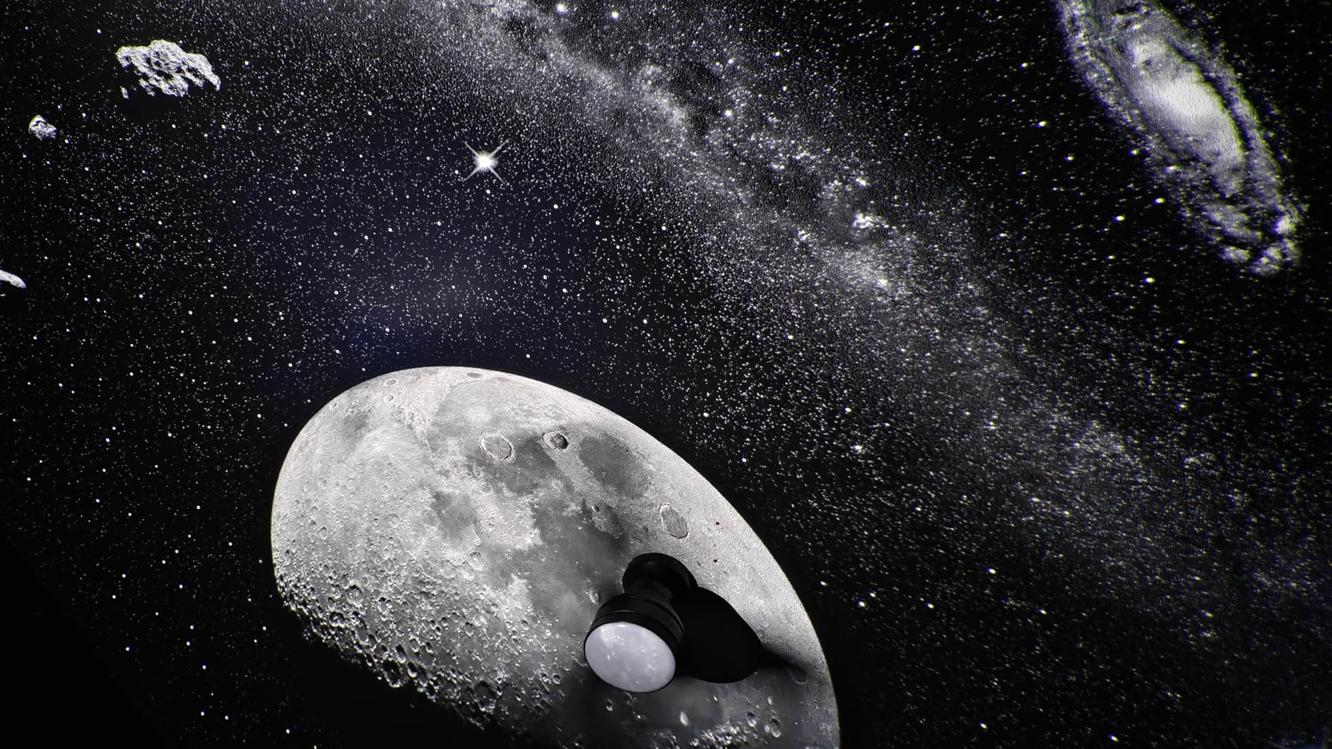 Planetarium Projector Pro for Bedroom, 13 in 1 Star Projector Galaxy Light, Ceiling Night Light Milky Way Mood Lighting with Timer, LED Space Galaxy Lamp Bedroom Room Decor for Adults Kids - White - Customer Photo 1