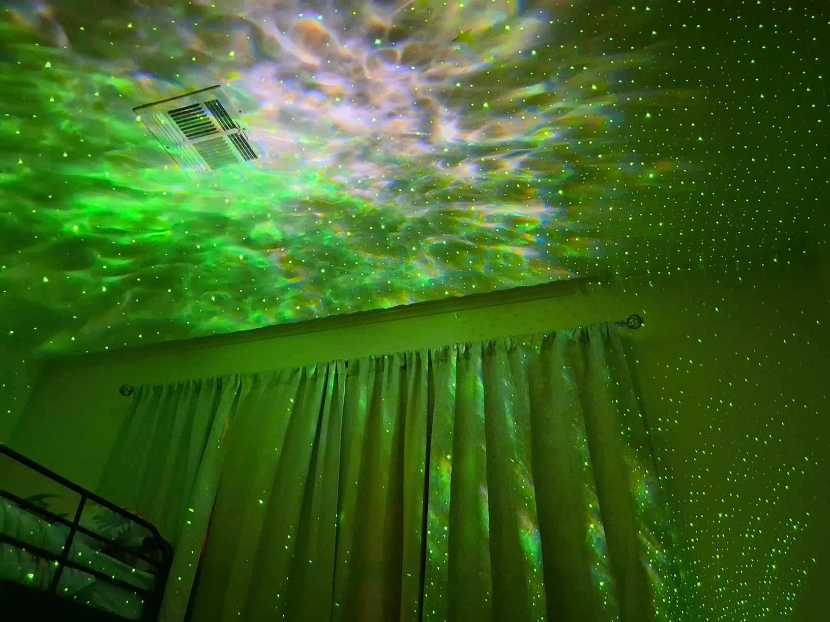 One Fire Galaxy Projector for Bedroom, 15 Colors+15 White Noise+ Bluetooth Star Projector Galaxy Light Projector Night Light Kids Room Decor Teen Girls Gifts Teen Christmas Gifts Sunset Lamp Lava Lamp - Customer Photo 2