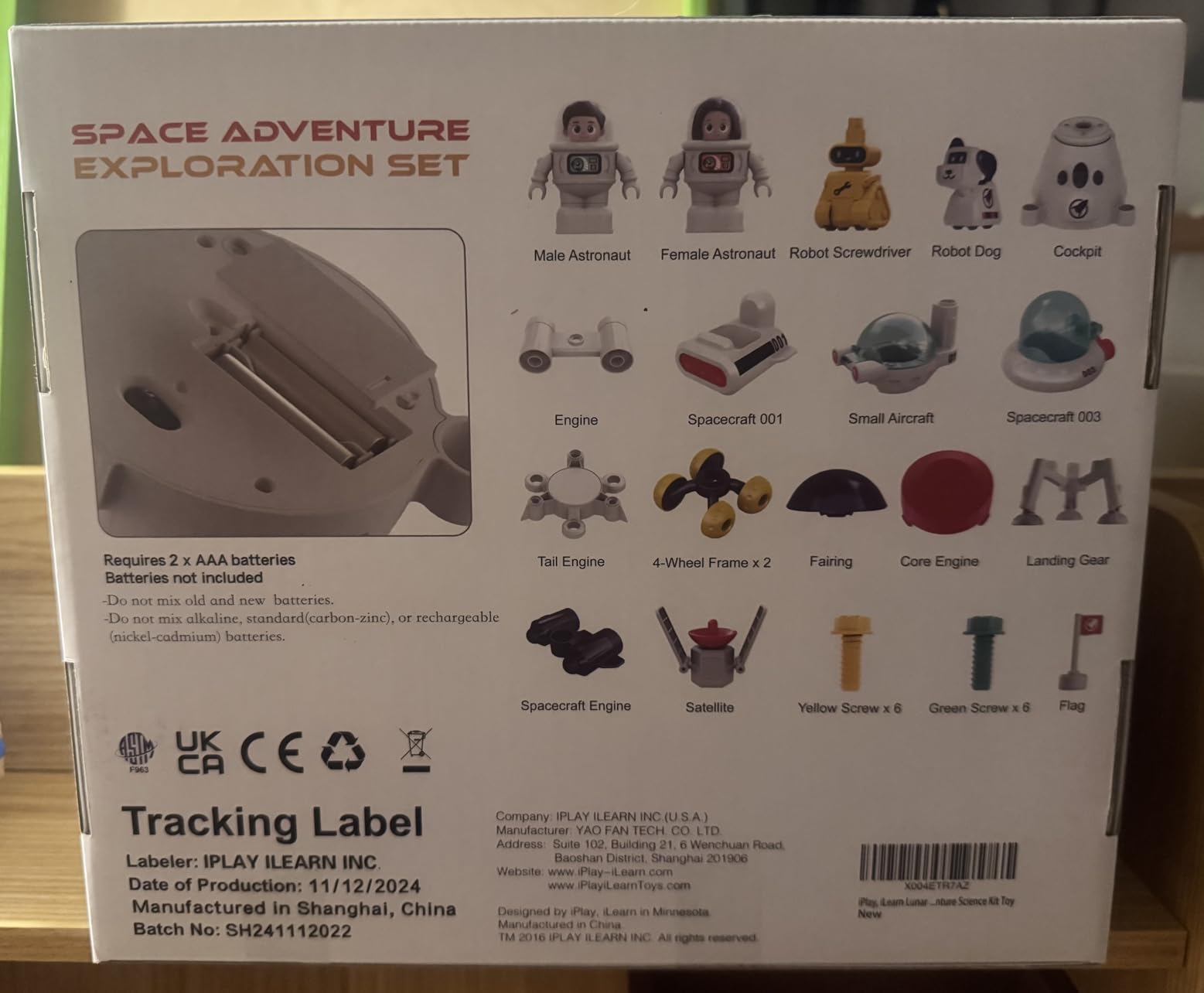 iPlay, iLearn Kids Space Toys, Spaceship Adventure Planet Playset W/ 2 Astronaut Rocket Shuttle, Boy Educational STEM Outer Space Solar System Toy, Cool Birthday Gift 3 4 5 6 7 8 Year Old Girl Toddler - Customer Photo 2