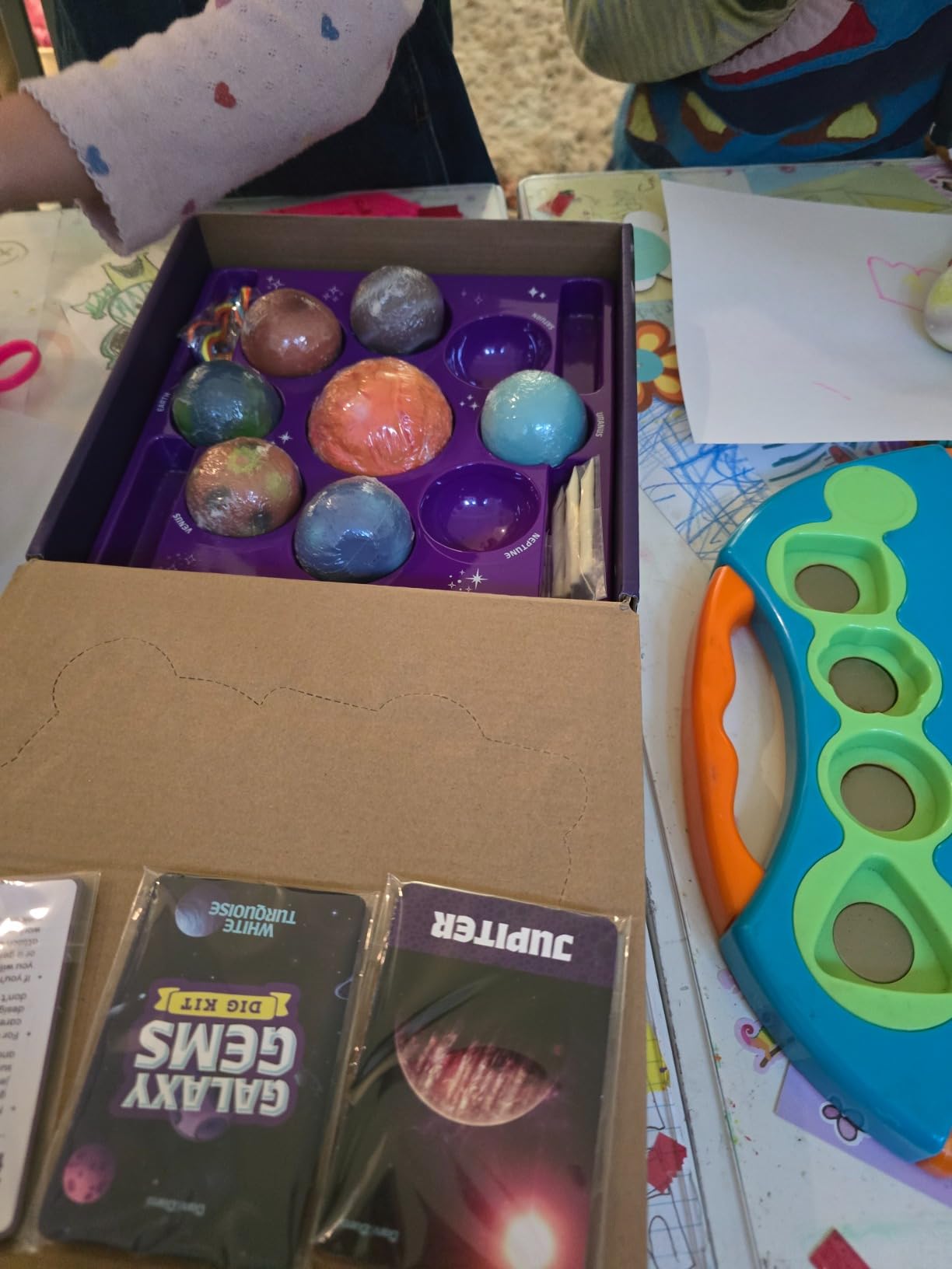 Dan&Darci Galaxy Gem Dig Kit for Kids - Gemstones Digging Science Kits for Kid Age 6-7, 6-8, 8-10 - Gifts for 6 7 8 9 10 11 Year Old Boys & Girls - Planet Space Toys for Ages 8-10 STEM for Boy & Girl - Customer Photo 2