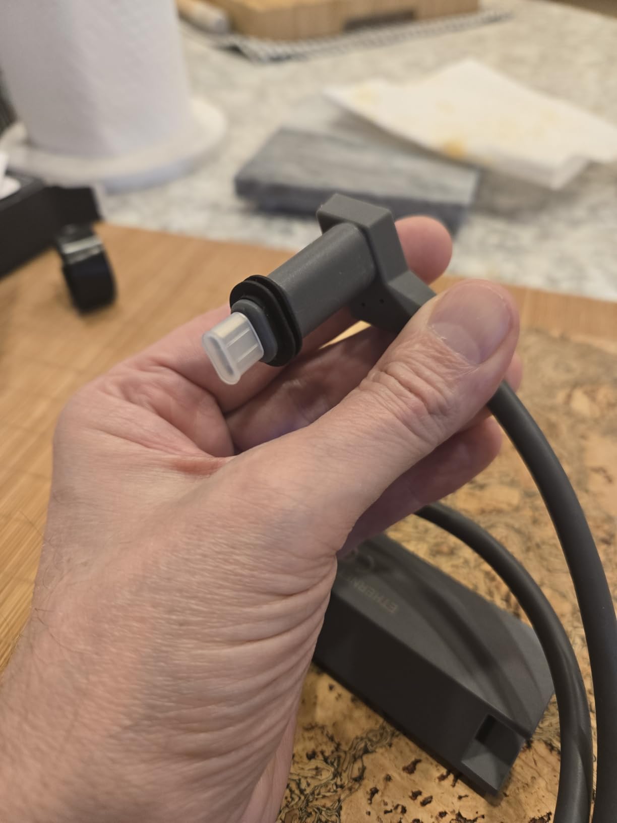 Starlink Gen 2 Ethernet Adapter, Starlink Ethernet Adapter for Standard Actuated Gen 2, RJ45 Gigabit Wired External Network with Fast & Stable Internet Connection Customer Review Starlink Gen 2 Ethernet Adapter, Starlink Ethernet Adapter for Standard Actuated Gen 2, RJ45 Gigabit Wired External Network with Fast & Stable Internet Connection - Customer Photo 2