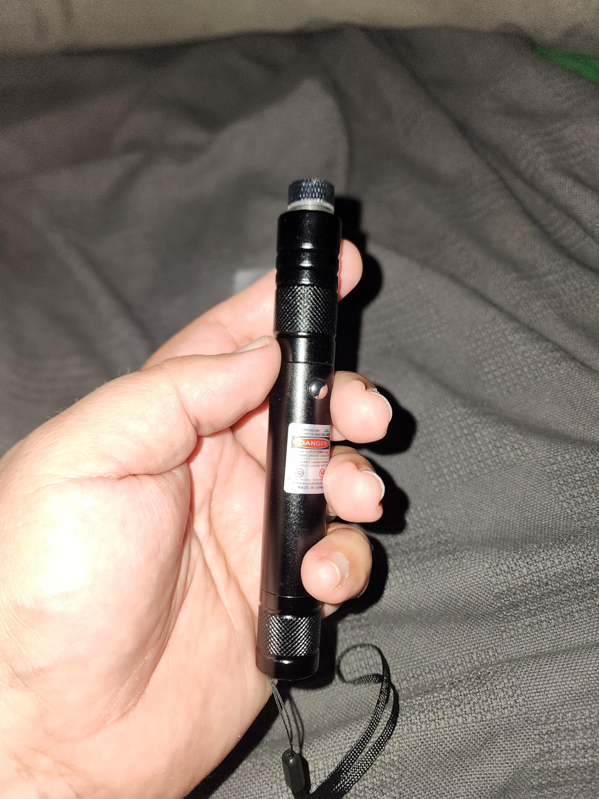 Green Beam Light Flashlight Long Range, USB Rechargeable Tactical Flashlights with Star Cap Adjustable Focus for TV/LED/LCD Screens, Presentations, Astronomy, Camping, Hiking, and Outdoor Use - Customer Photo 1