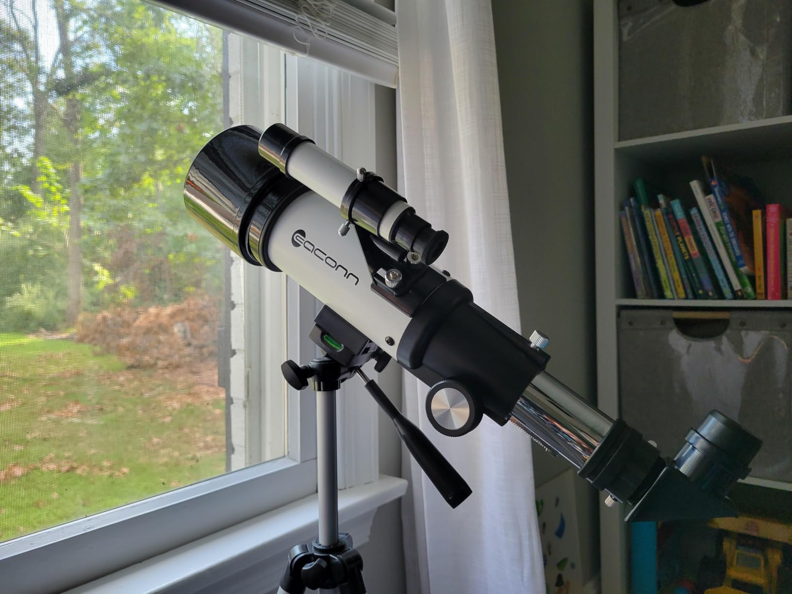 Telescopes, Telescope for Kids and Adults Beginners, 70mm Aperture 400mm Focus Length Refractor Travel Telescope with AZ Mount for Observe The Moon and Landscape (Blue) Customer Review Telescopes, Telescope for Kids and Adults Beginners, 70mm Aperture 400mm Focus Length Refractor Travel Telescope with AZ Mount for Observe The Moon and Landscape (Blue) - Customer Photo 1