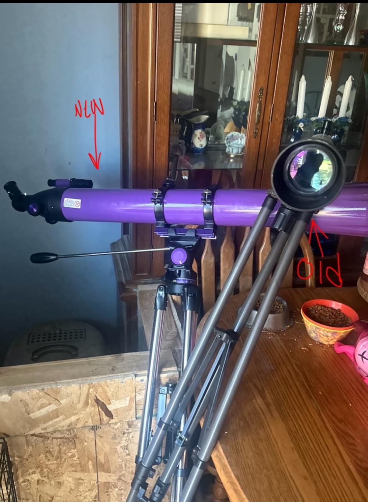 HETEKAN Telescope, Telescope for Adults High Powered, 90mm Aperture 1000mm Astronomical Refractor Telescopes for Beginners, Magnification 500X, with Three Eyepieces, Phone Adapter & Carrying Bag customer photo 1