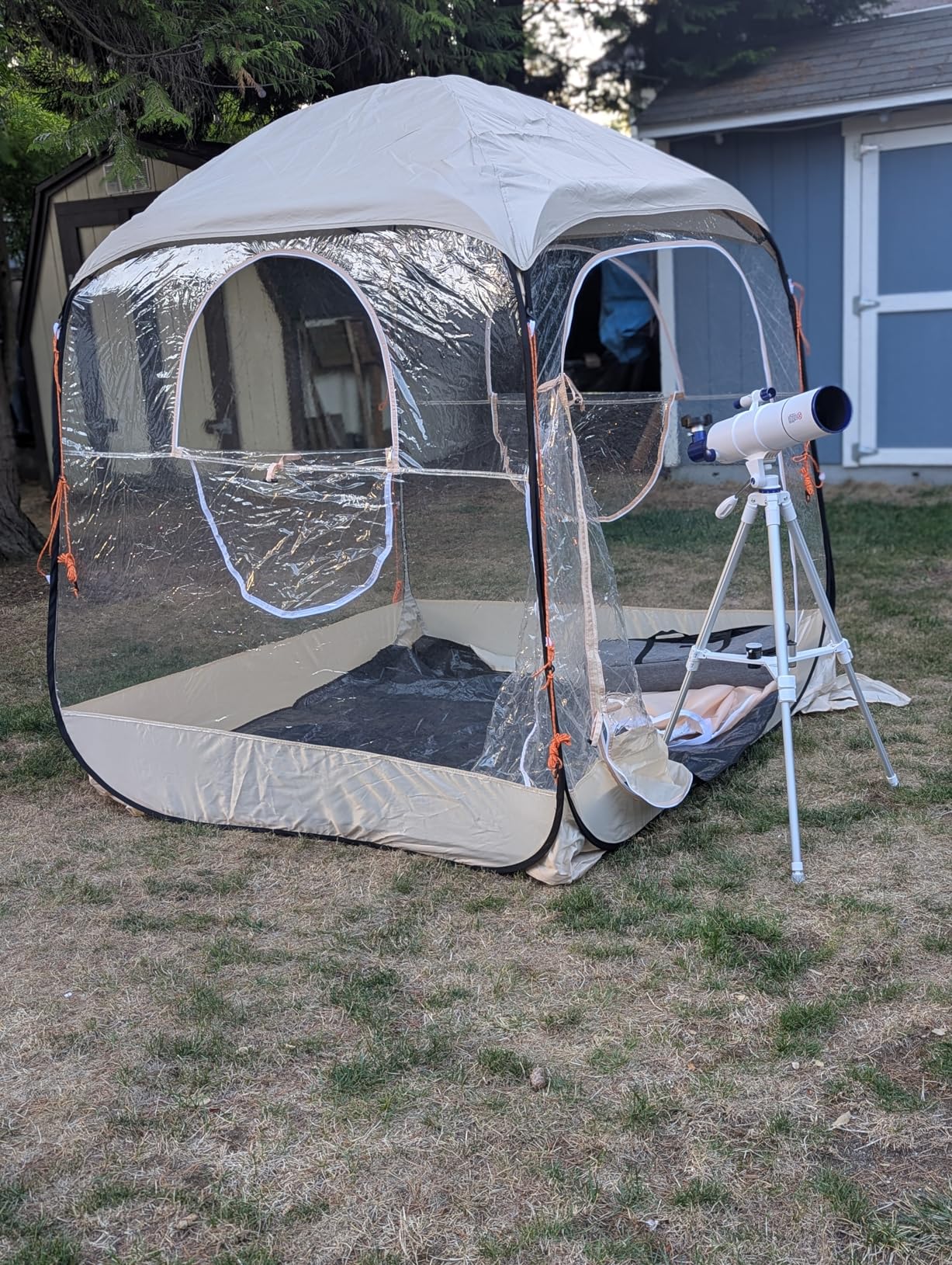 Telescope for Adults High Powered, 90mm Aperture 550mm Portable Refractor Telescope for Kids & Astronomy Beginners Fully Multi-Coated Optics with Tripod Phone Adapter, Moon Filter, Carry Bag - Customer Photo 1