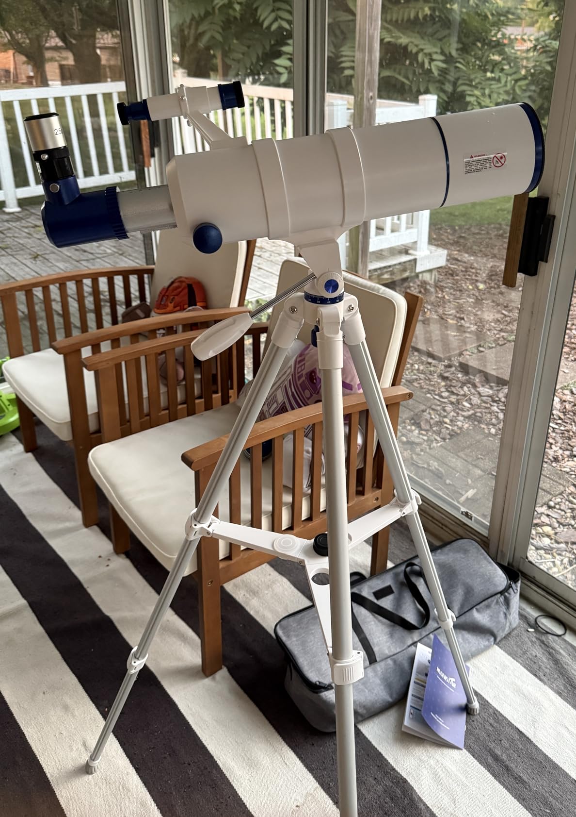 Telescope for Adults High Powered, 90mm Aperture 550mm Portable Refractor Telescope for Kids & Astronomy Beginners Fully Multi-Coated Optics with Tripod Phone Adapter, Moon Filter, Carry Bag - Customer Photo 2