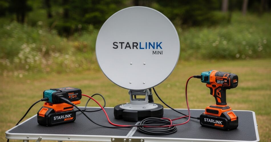 How to Power Starlink Mini With Power Tool Batteries