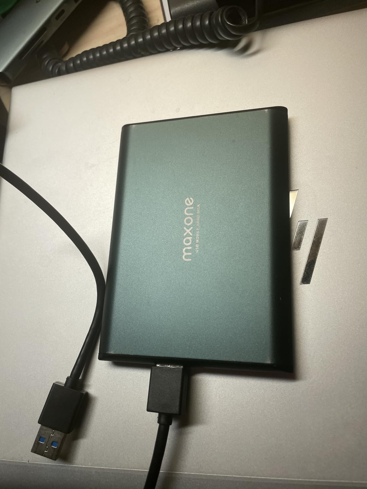 Maxone 500GB Ultra Slim Portable External Hard Drive HDD USB 3.0 Compatible with PC, Laptop, Charcoal Grey - Customer Photo 1