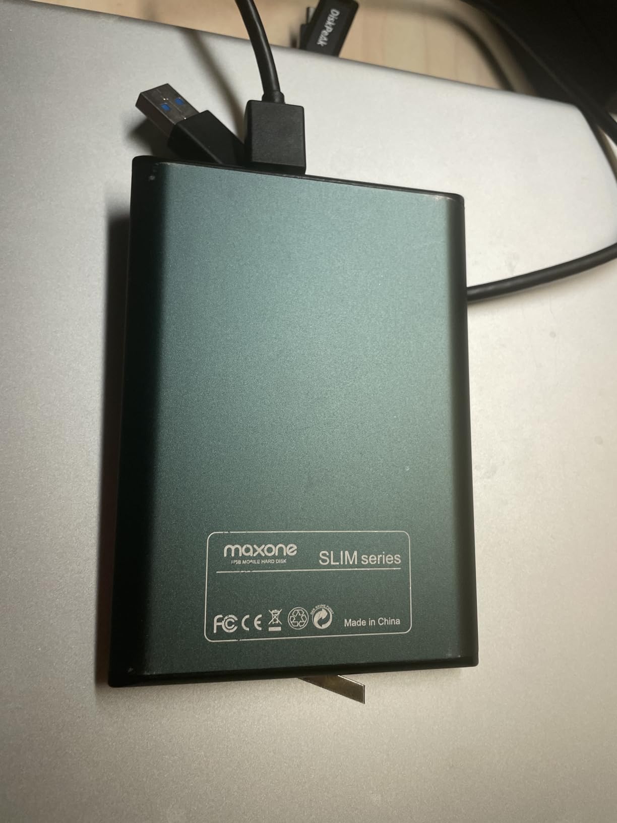 Maxone 500GB Ultra Slim Portable External Hard Drive HDD USB 3.0 Compatible with PC, Laptop, Charcoal Grey - Customer Photo 2