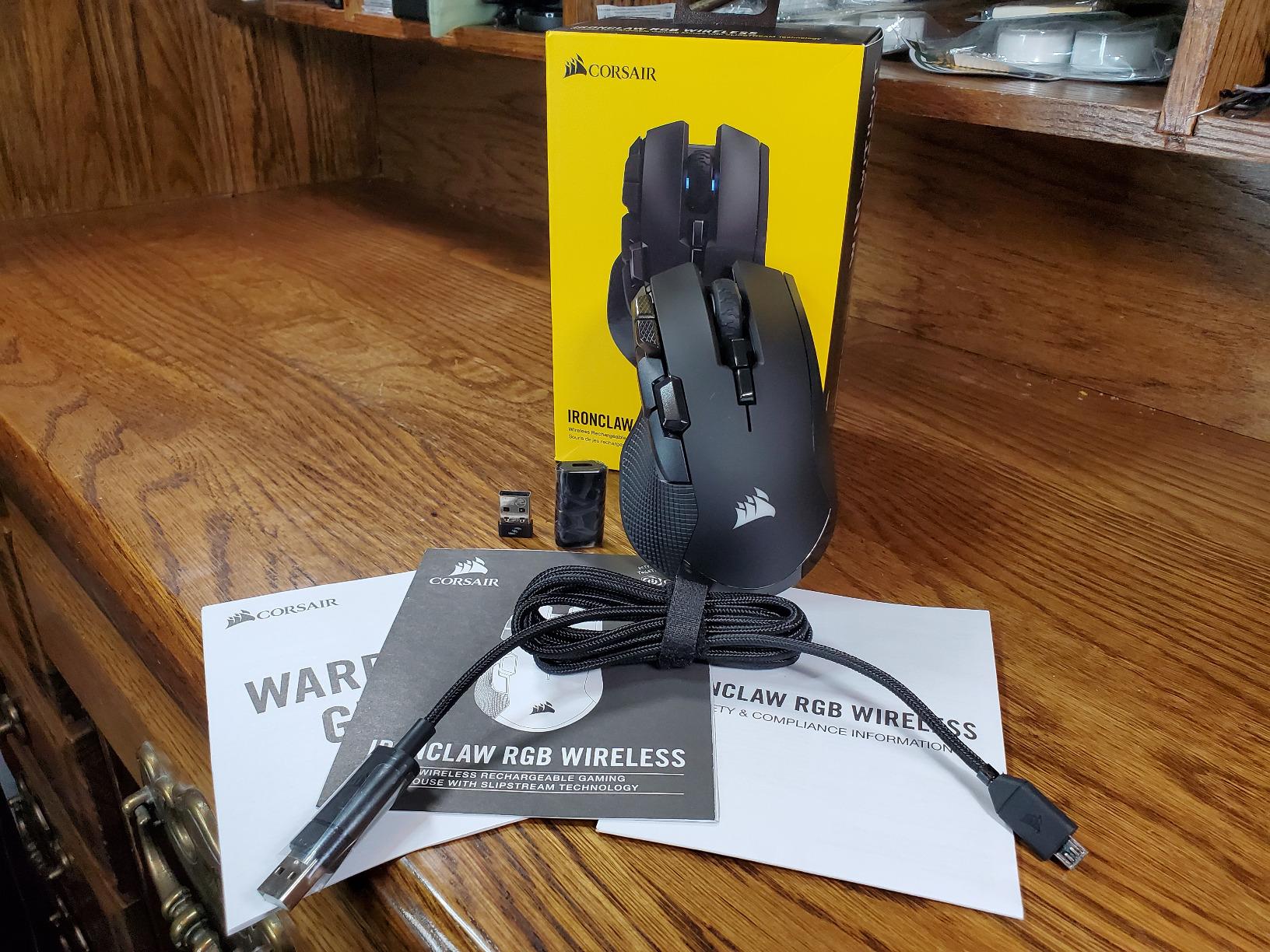 IRONCLAW RGB Wireless FPS/MOBA Gaming Mouse – 18,000 DPI – 10 Programmable Buttons – Designed for Large Hands – iCUE Compatible – PC, Mac, PS5, PS4, Xbox – Black - Customer Photo 2