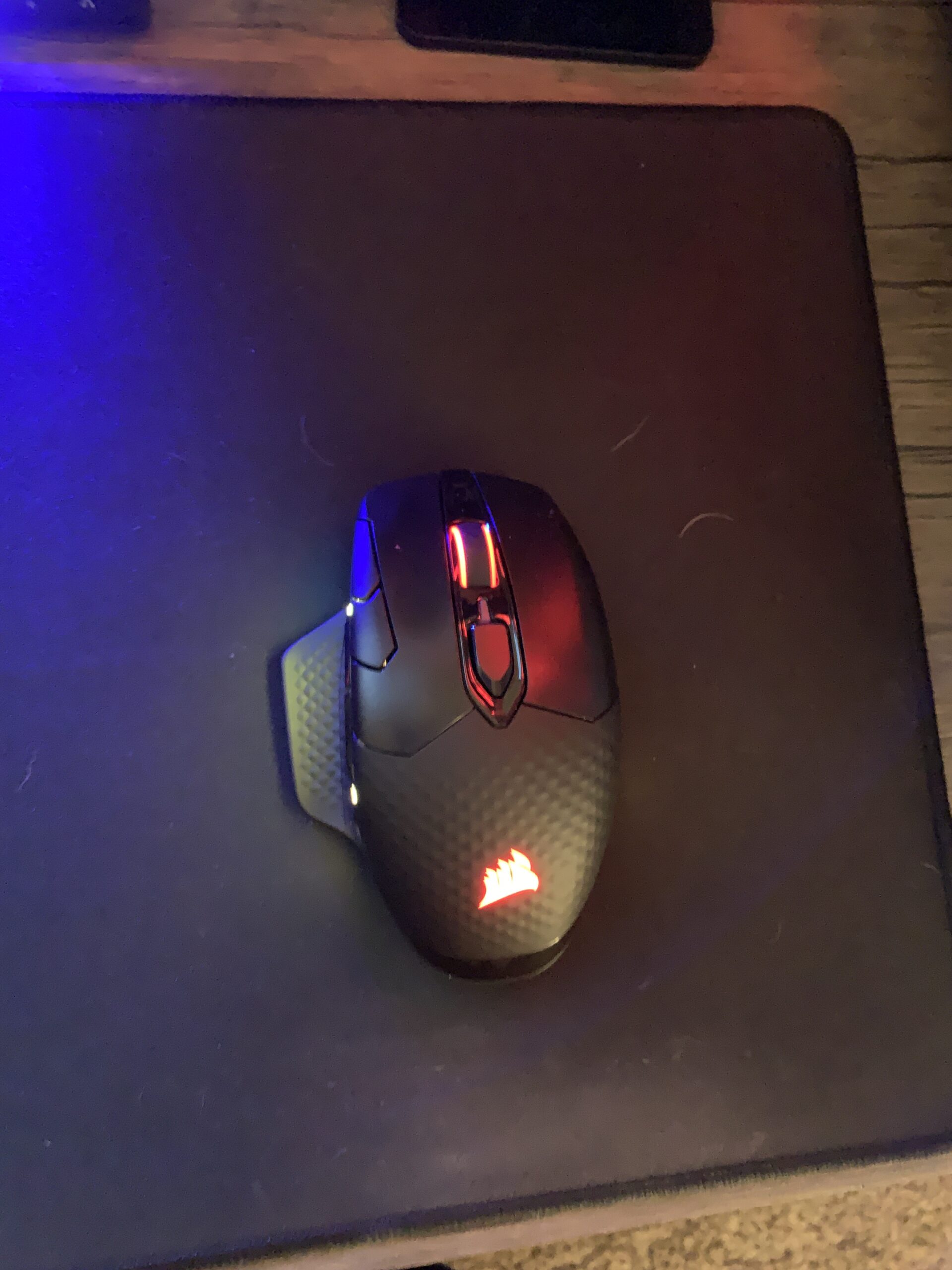 Dark CORE RGB PRO Wireless/Wired FPS MOBA Gaming Mouse – 18,000 DPI, Fast Response Time, 8 Programmable Side Buttons, Dynamic Multi-Color Backlighting – Black - Customer Photo 1