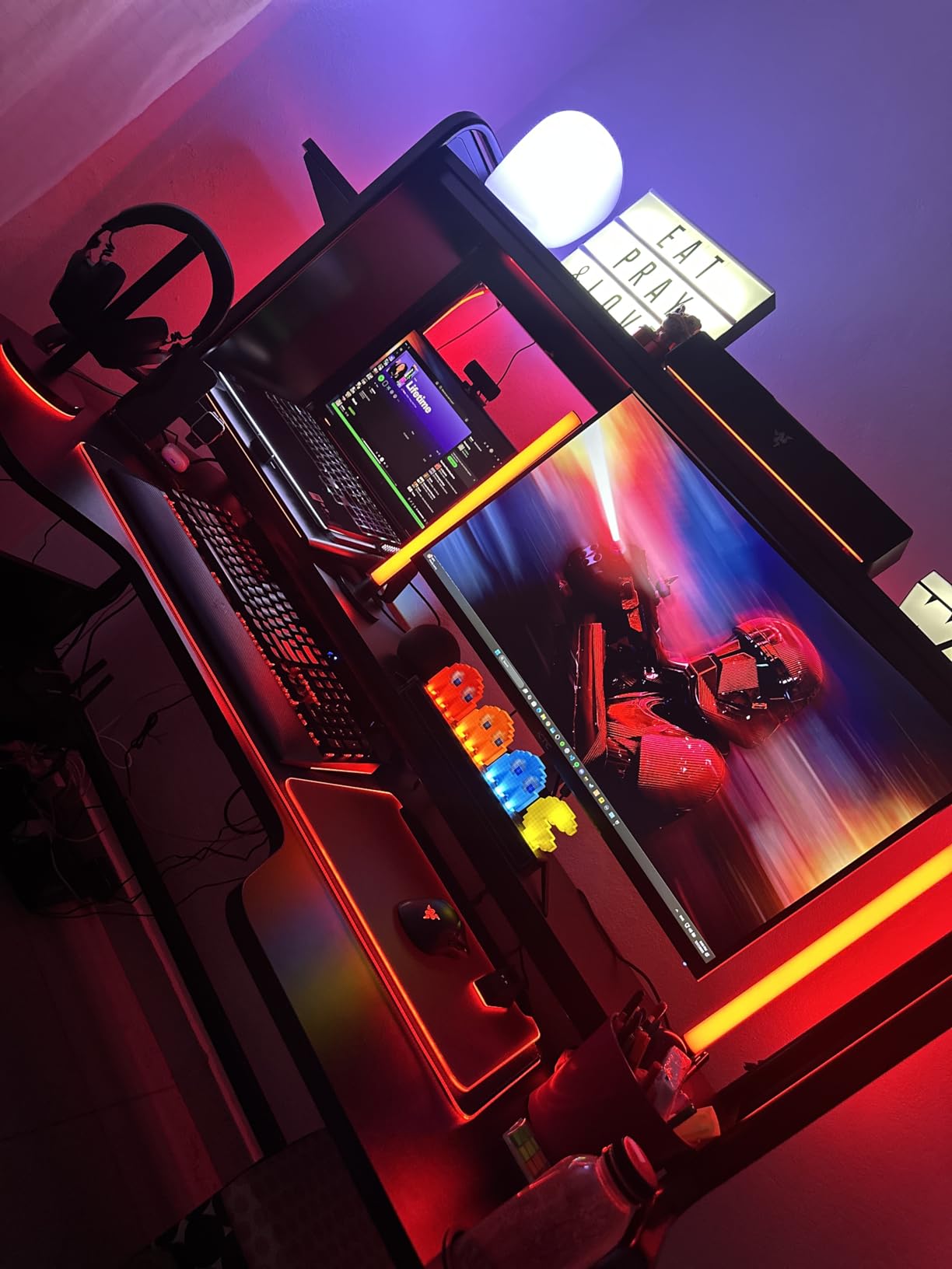 Razer Base Station V2 Chroma Headphone Headset Stand Holder: Chroma RGB Lighting - Taller Stand & Anti-Slip Ledge - USB Charging Ports - Anti-Slip Rubber Base - 3.5mm Port + Built-in DAC - Black Customer Review Razer Base Station V2 Chroma Headphone Headset Stand Holder: Chroma RGB Lighting - Taller Stand & Anti-Slip Ledge - USB Charging Ports - Anti-Slip Rubber Base - 3.5mm Port + Built-in DAC - Black - Customer Photo 2