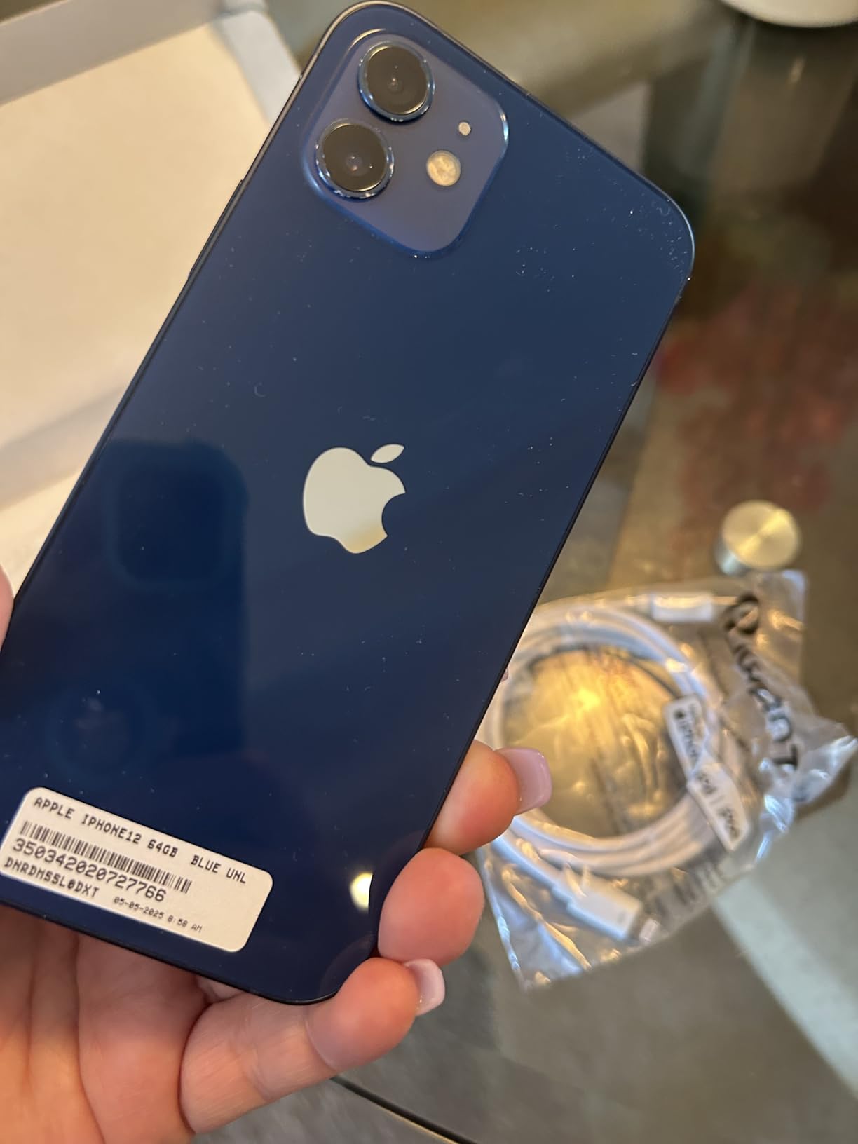 Apple iPhone 12, 64GB, Blue - Unlocked (Renewed) - Customer Photo 1