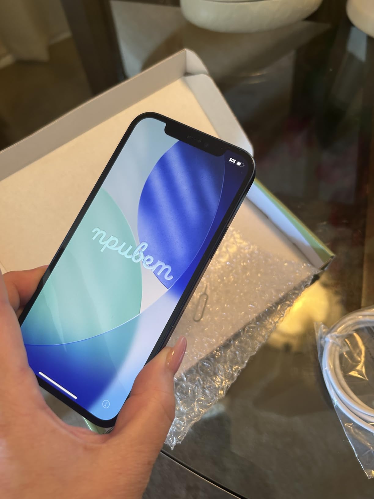 Apple iPhone 12, 64GB, Blue - Unlocked (Renewed) - Customer Photo 2