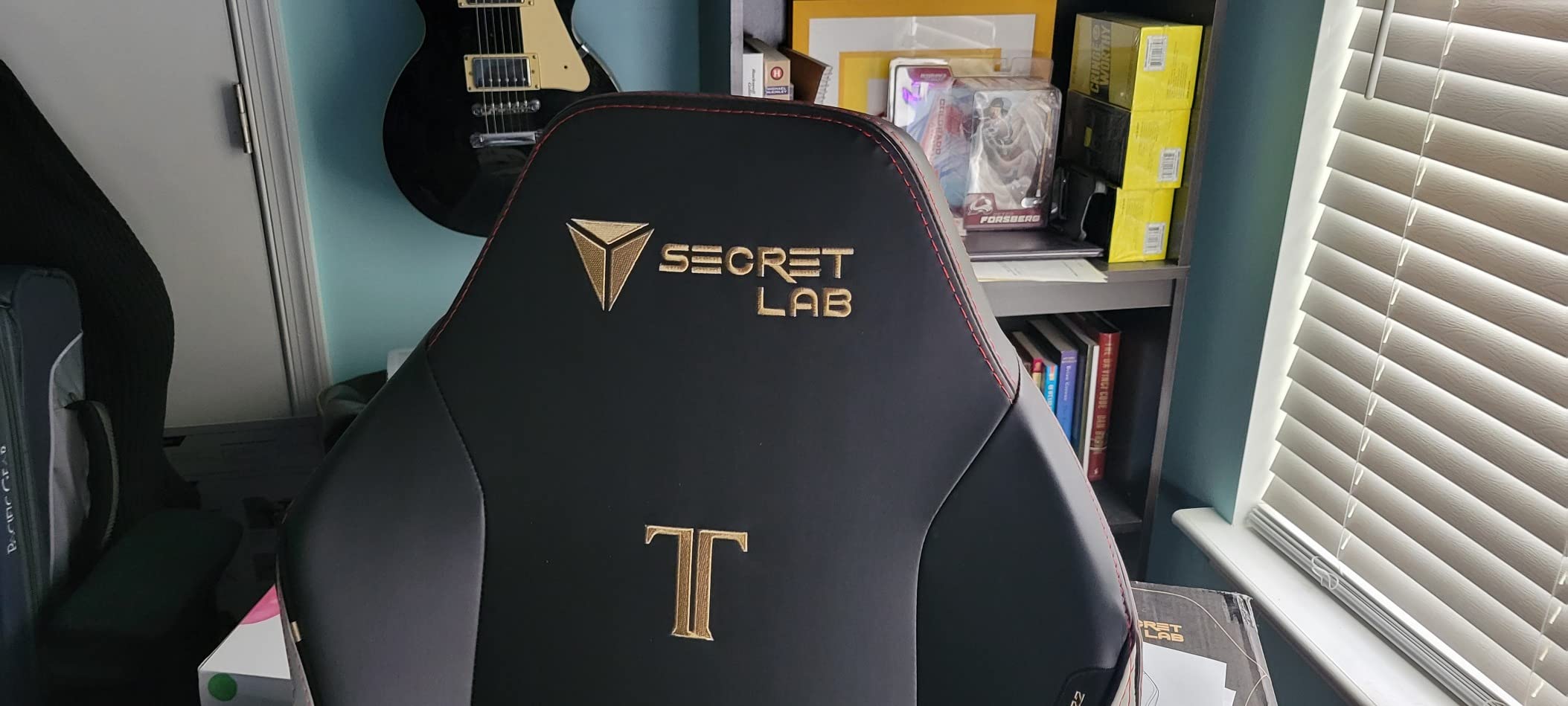 Titan Evo Black Gaming Chair - Reclining, Ergonomic & Comfortable Computer Chair with 4D Armrests, Magnetic Head Pillow & 4-Way Lumbar Support - Black - Leatherette - Customer Photo 1