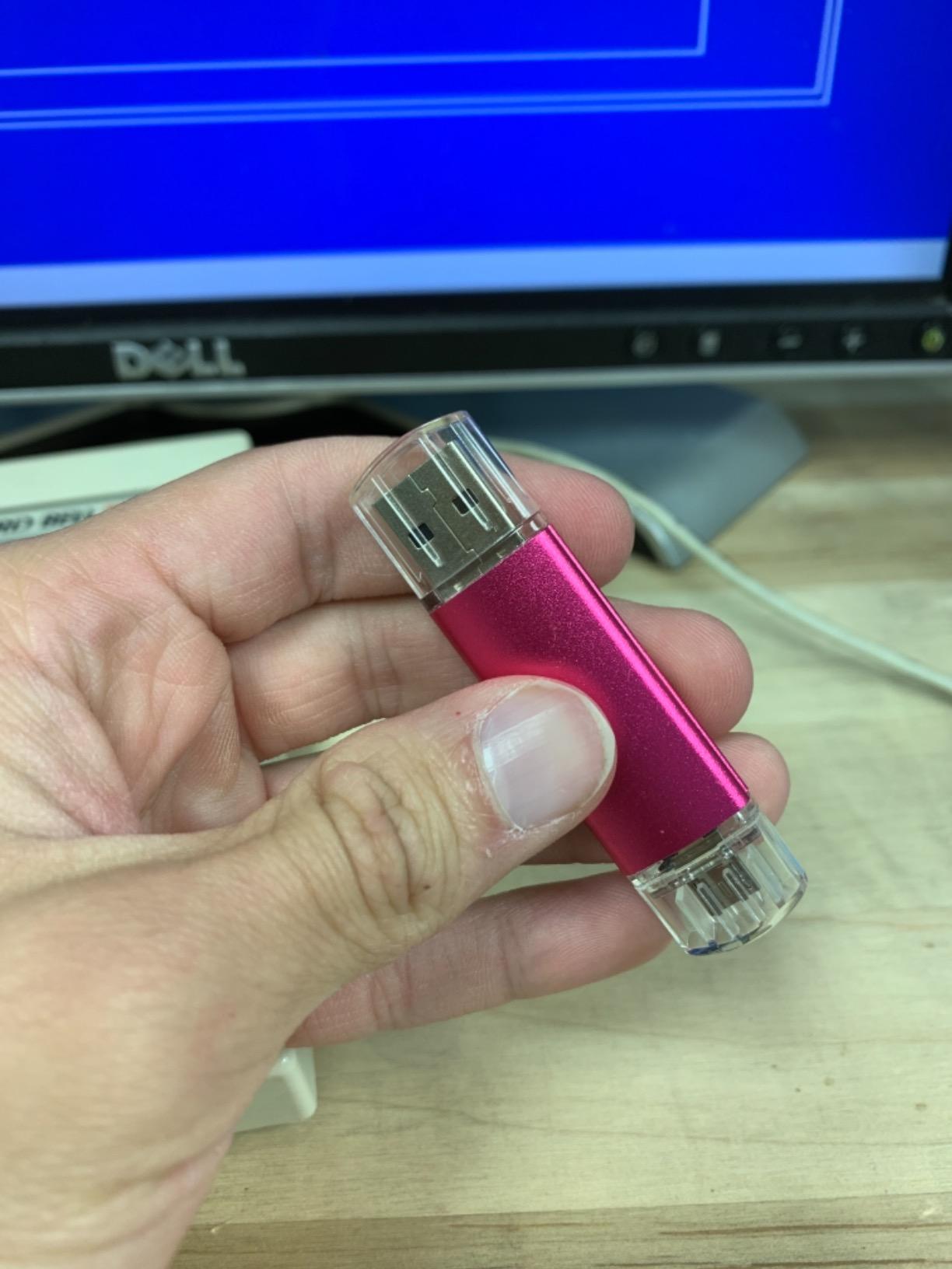 Vansuny 128GB USB Type-C Flash Drive 2-in-1 Dual USB A + Tape C OTG Flash Drive for Android Smartphone Tablet Computer Laptop (Blue) - Customer Photo 5