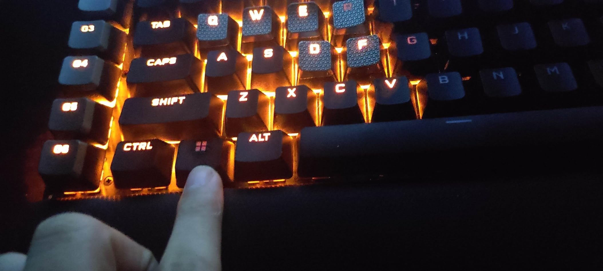 K100 AIR Wireless RGB Mechanical Gaming Keyboard - Ultra-Thin, Sub-1ms Slipstream, Low-Latency Bluetooth, Cherry MX Ultra Low Profile Keyswitches - NA Layout, QWERTY - Black - Customer Photo 1