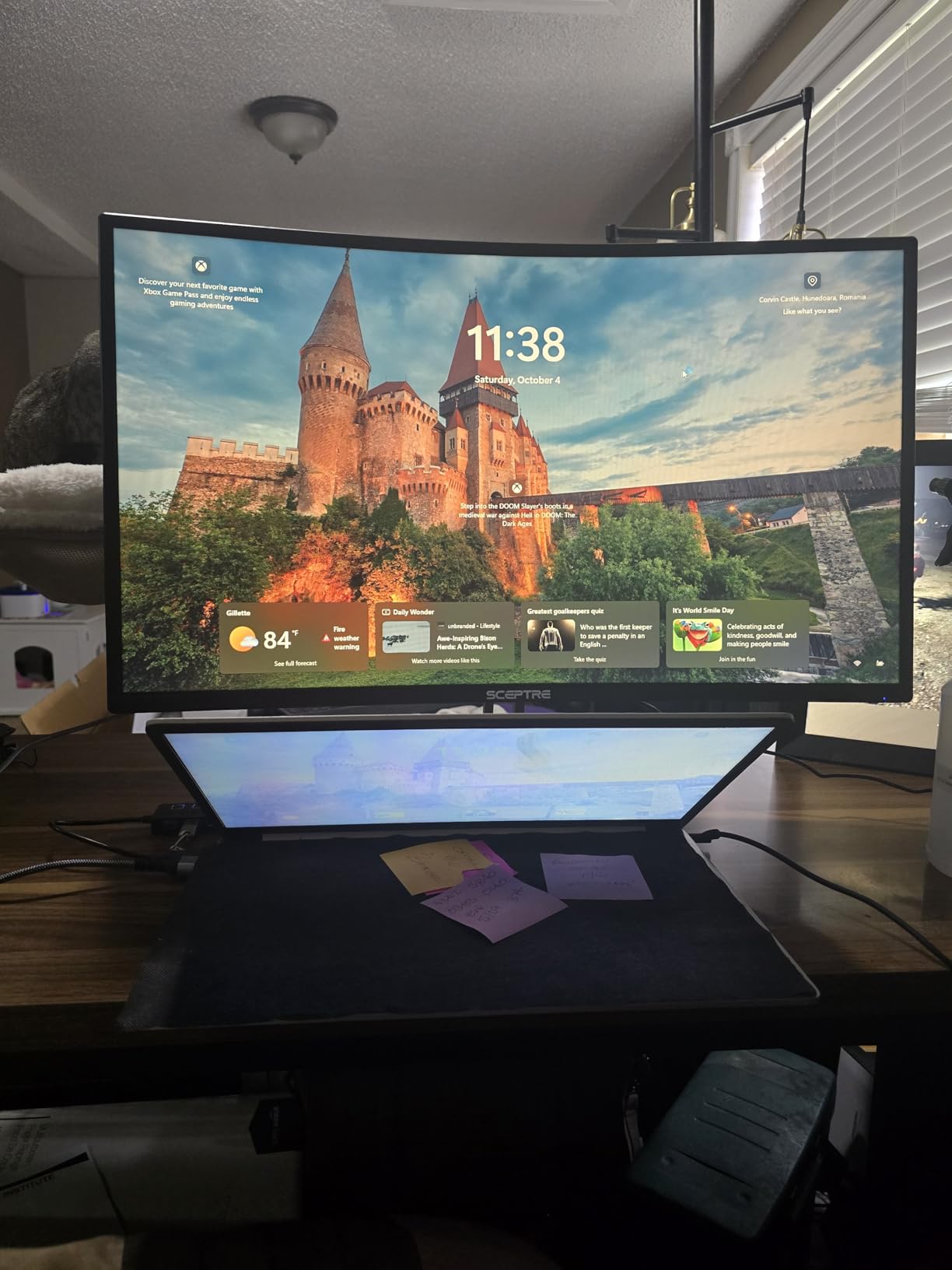 Sceptre 34-Inch Curved Ultrawide WQHD Monitor 3440 x 1440 R1500 up to 180Hz/165Hz DisplayPort x2 99% sRGB 1ms Picture by Picture, Build-in Speakers Machine Black 2025 (C345B-QUT168) - Customer Photo 3