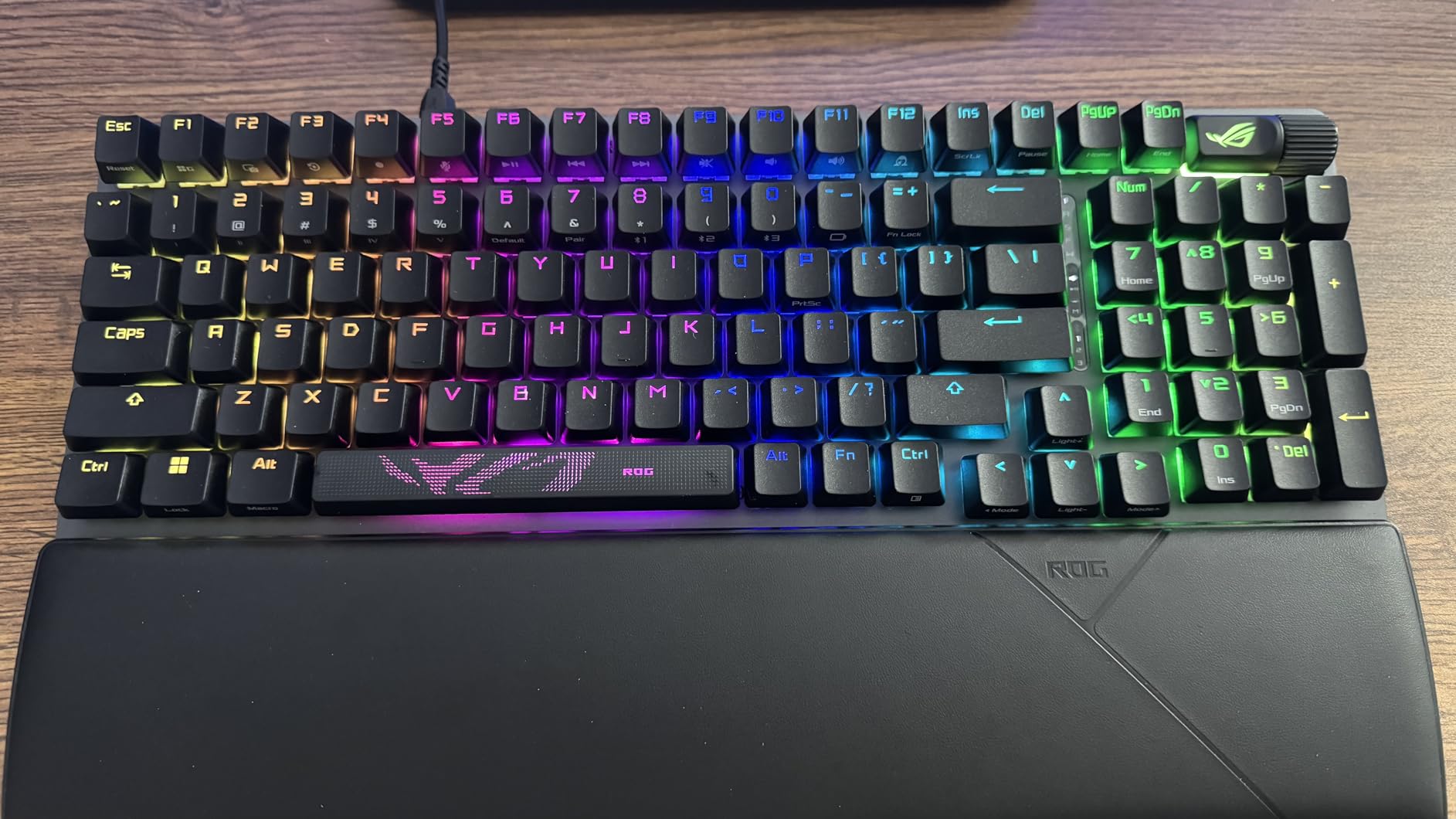 ASUS ROG Strix Scope II 96 Wireless Mechanical Gaming Keyboard – 96% Full-Size, Tri-Mode Connectivity, Hot Swappable Pre-lubed ROG NX Snow Linear Switches, PBT Keycaps, RGB, PC/Mac Support-Black Customer Review ASUS ROG Strix Scope II 96 Wireless Mechanical Gaming Keyboard – 96% Full-Size, Tri-Mode Connectivity, Hot Swappable Pre-lubed ROG NX Snow Linear Switches, PBT Keycaps, RGB, PC/Mac Support-Black - Customer Photo 5