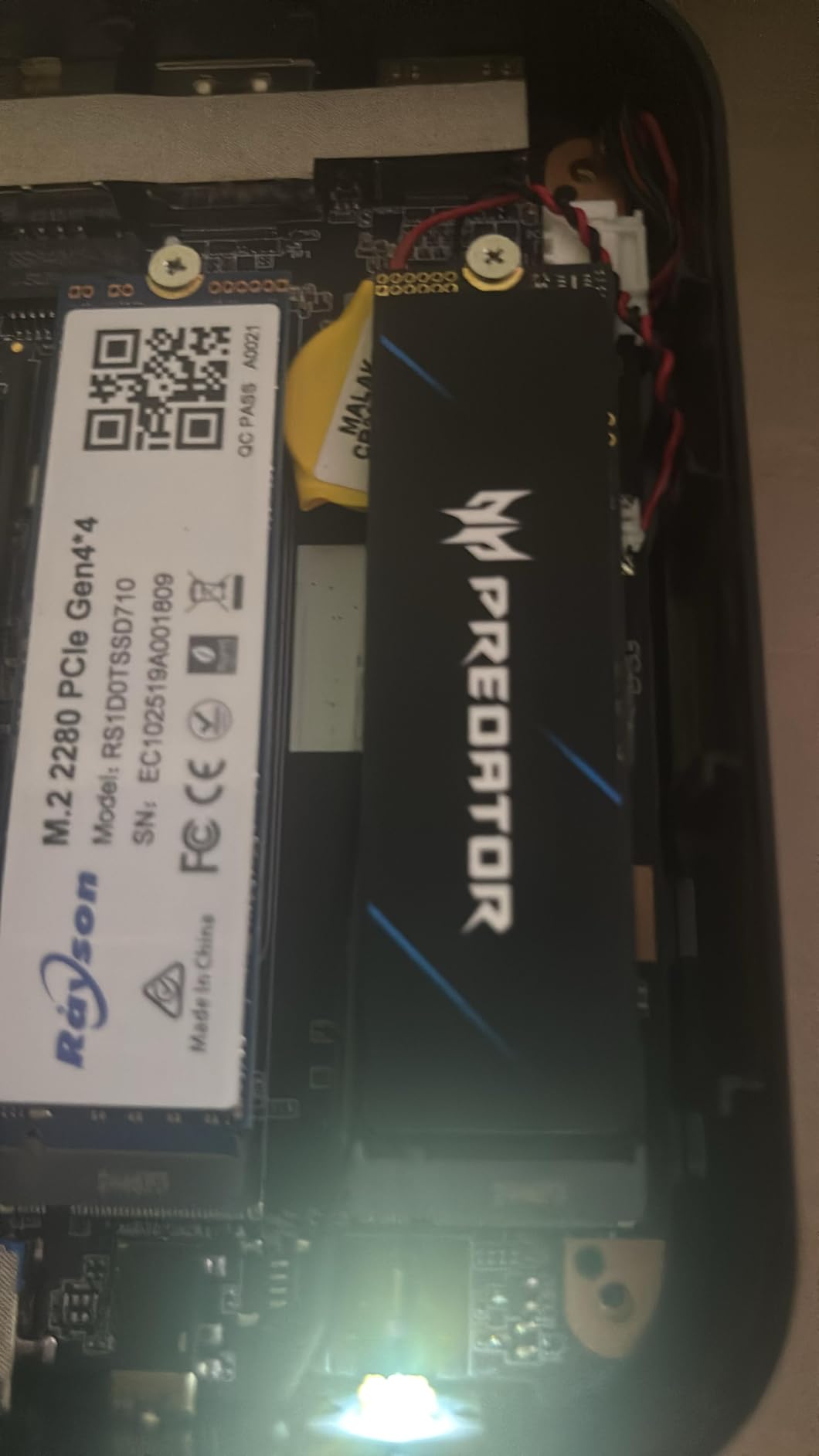 acer Predator GM7 2TB SSD: M.2 2280 PCIe Gen 4 x4 NVMe 2.0, Read Speed Up to 7400 MB/s - Customer Photo 4