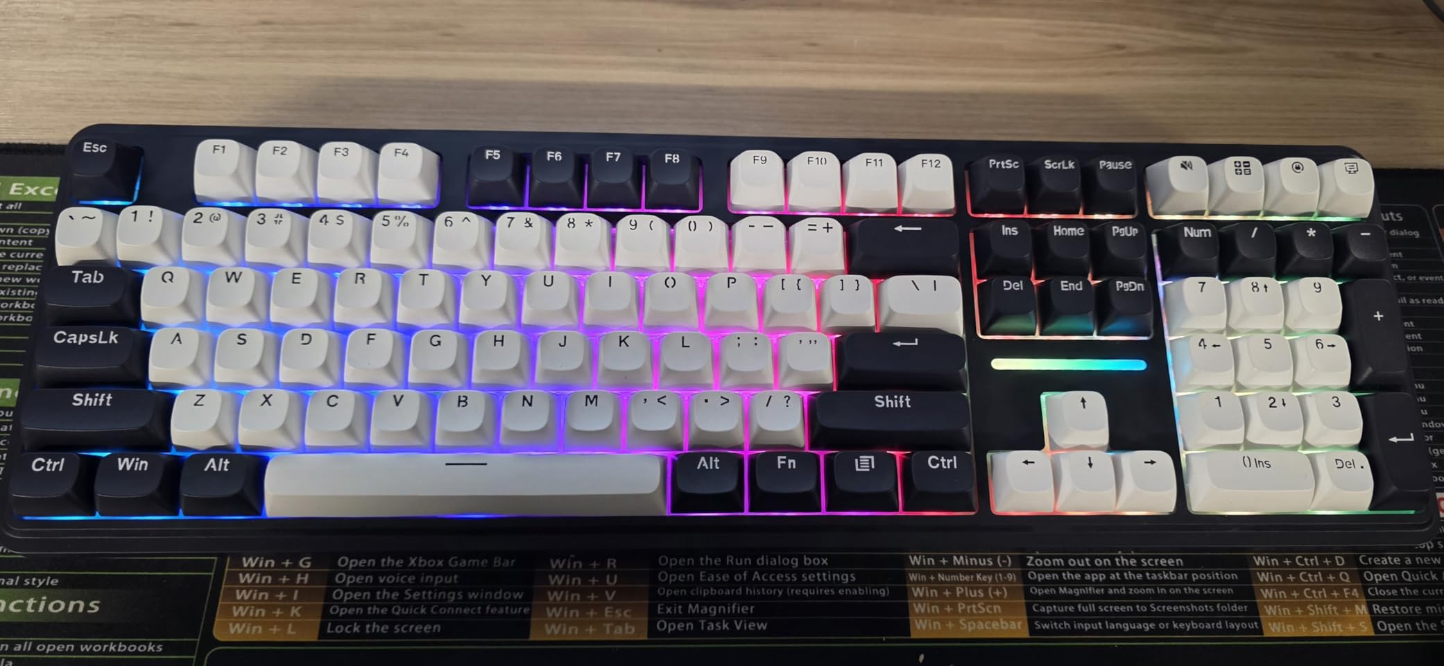 Redragon K668 RGB Gaming Keyboard, 108 Keys Wired Mechanical Keyboard w/Extra 4 Hotkeys, Sound Absorbing Foams, Upgraded Hot-swappable Socket, Mixed Color Keycaps x 2 Sets, Red Switch Customer Review Redragon K668 RGB Gaming Keyboard, 108 Keys Wired Mechanical Keyboard w/Extra 4 Hotkeys, Sound Absorbing Foams, Upgraded Hot-swappable Socket, Mixed Color Keycaps x 2 Sets, Red Switch - Customer Photo 2