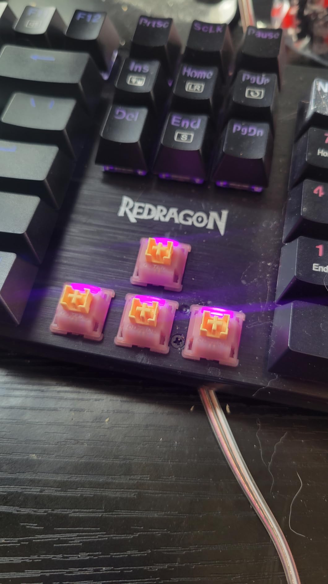 Redragon Mechanical Gaming Keyboard Wired, 11 Programmable Backlit Modes, Hot-Swappable Red Switch, Anti-Ghosting, Double-Shot PBT Keycaps, Light Up Keyboard for PC Mac Customer Review Redragon Mechanical Gaming Keyboard Wired, 11 Programmable Backlit Modes, Hot-Swappable Red Switch, Anti-Ghosting, Double-Shot PBT Keycaps, Light Up Keyboard for PC Mac - Customer Photo 3