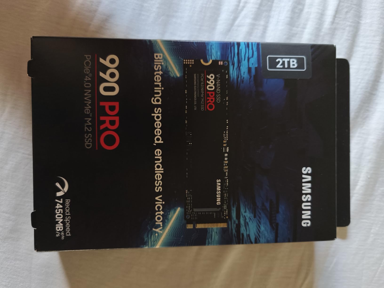 Samsung 990 PRO SSD 4TB PCIe 4.0 M.2 2280 Internal Solid State Hard Drive, Seq. Read Speeds Up to 7,450 MB/s for High End Computing, Gaming, and Heavy Duty Workstations, MZ-V9P4T0B/AM - Customer Photo 1