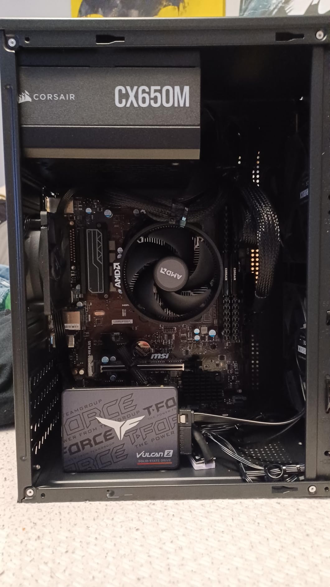 CX750 80 Plus Bronze Non Modular Low-Noise ATX 750 Watt Power Supply - NA - Black - Customer Photo 2